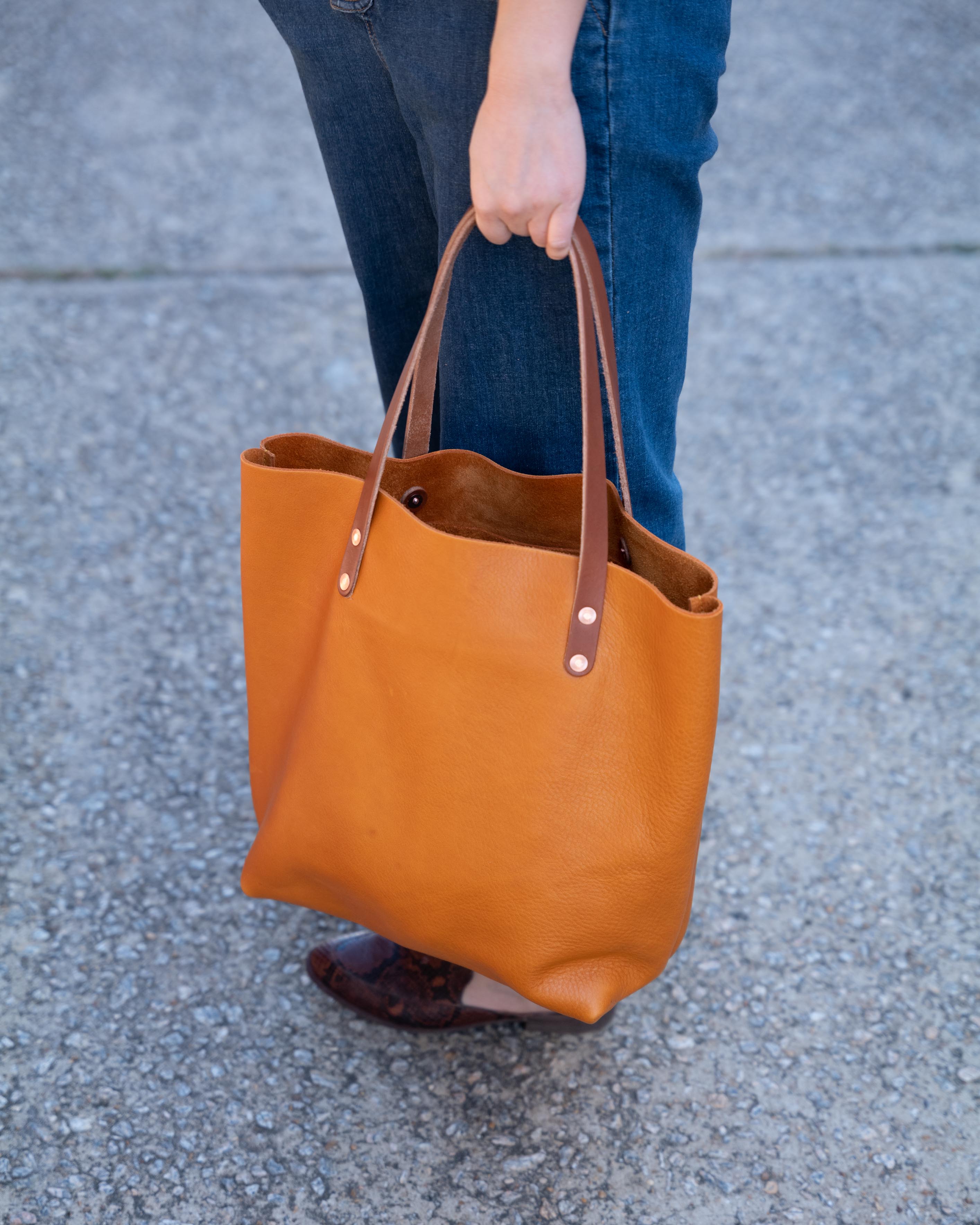 Scratch-and-Dent Orange Cypress Tote