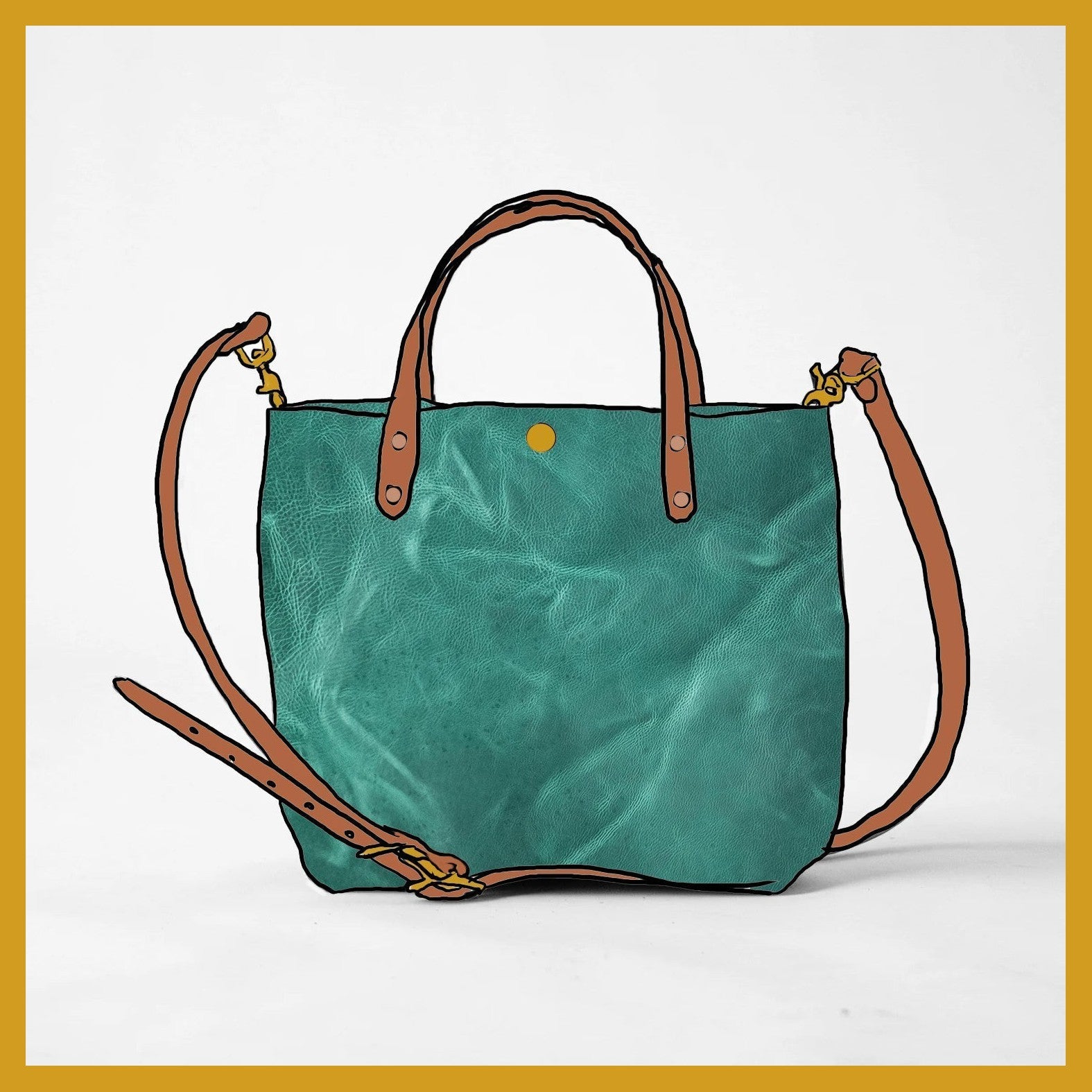 Scratch-and-Dent Teal Kodiak Mini Tote