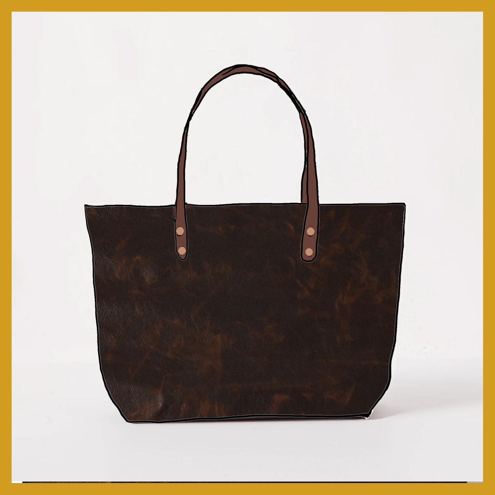 Scratch-and-Dent Tortoiseshell East West Tote
