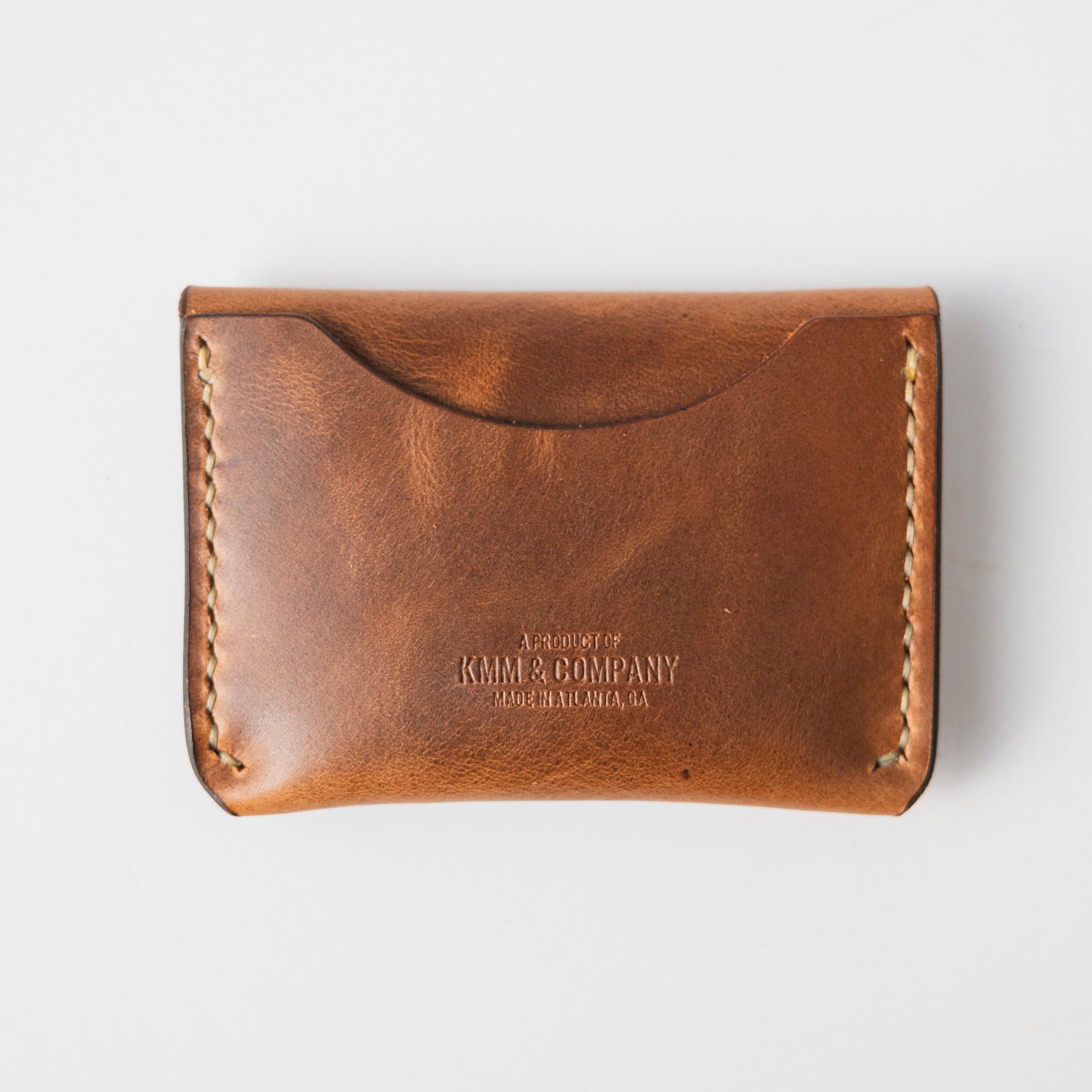 Sesame Double Shot Flap Wallet- mens leather wallet - handmade leather wallets at KMM & Co.