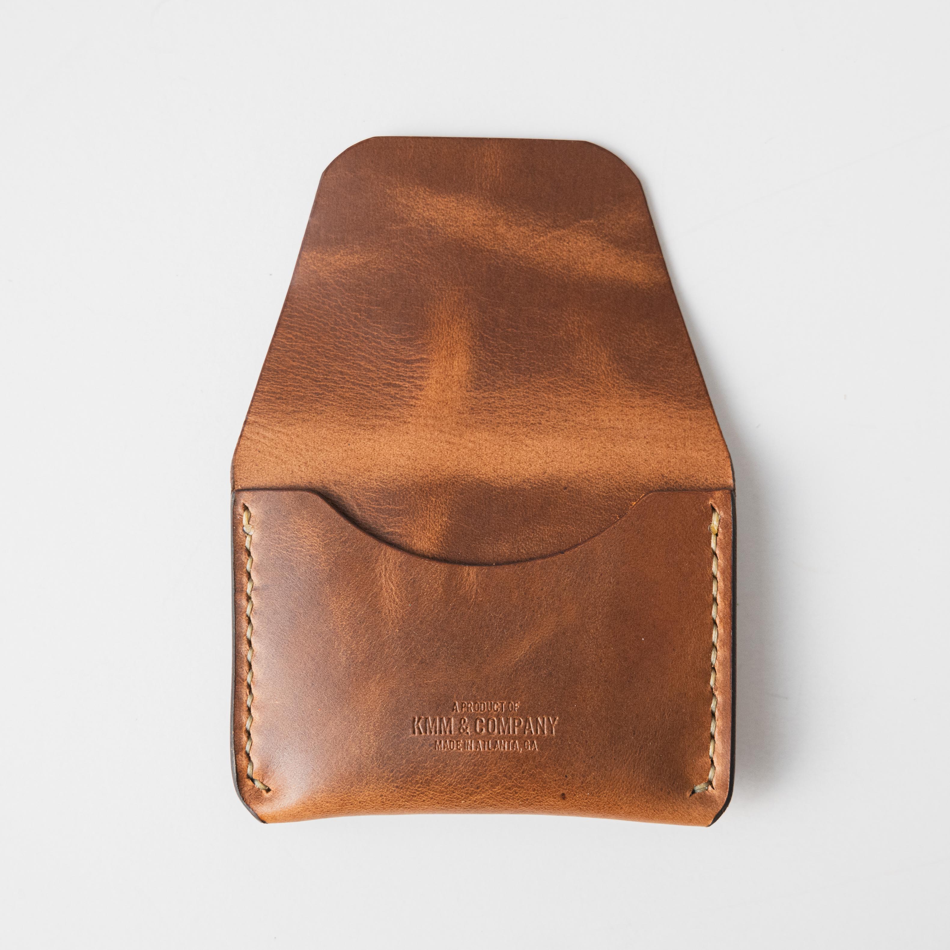 Sesame Double Shot Flap Wallet- mens leather wallet - handmade leather wallets at KMM & Co.