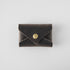 Storm Grey Card Envelope- card holder wallet - leather wallet made in America at KMM & Co.