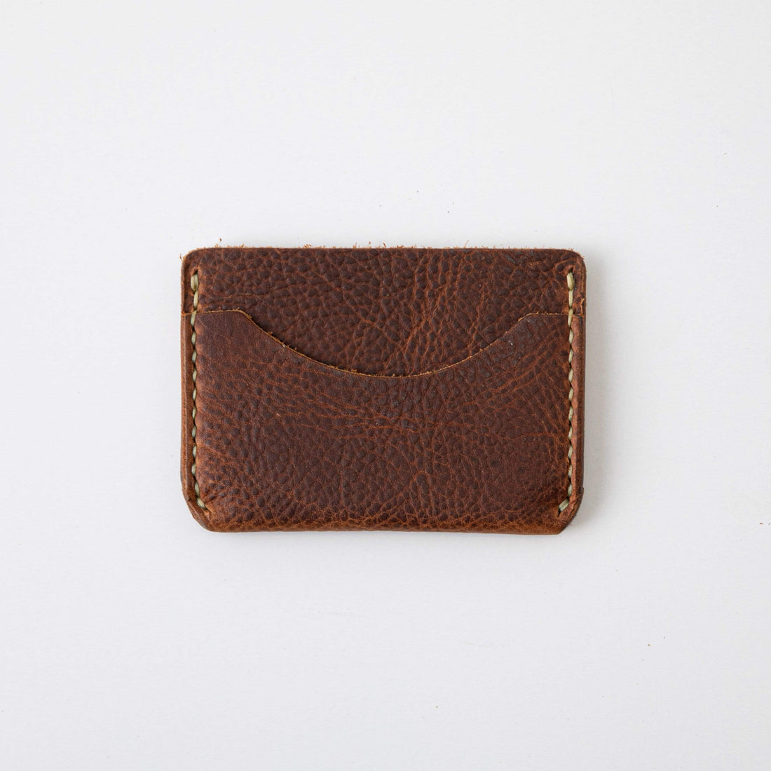 Tan Kodiak Card Case- mens leather wallet - leather wallets for women - KMM &amp; Co.