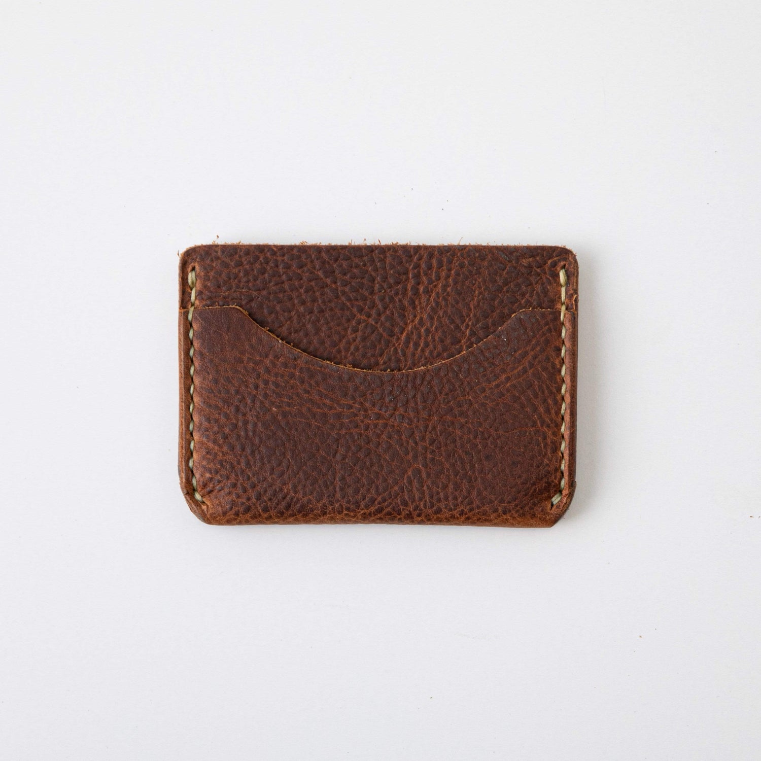 Tan Kodiak Card Case- mens leather wallet - leather wallets for women - KMM & Co.