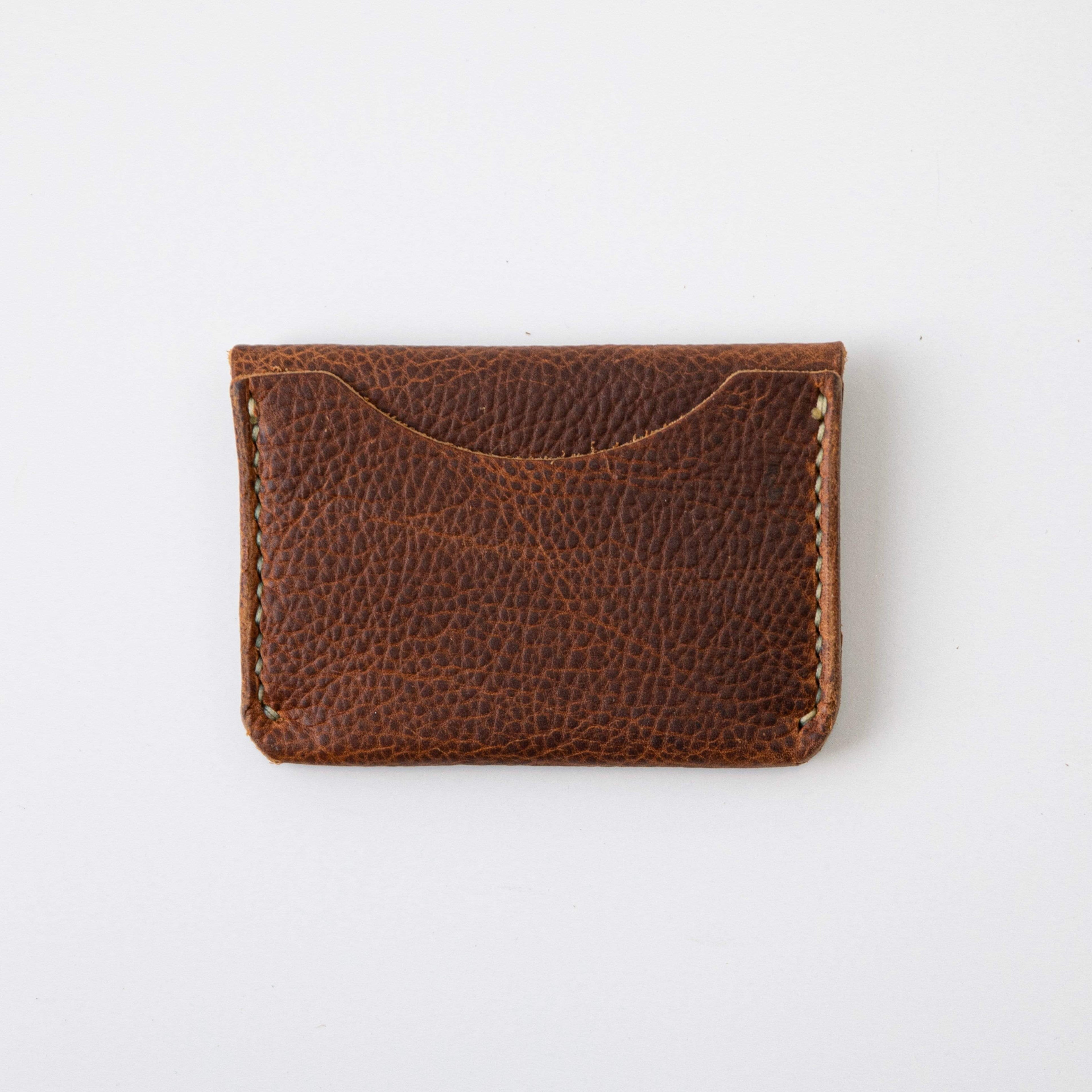 Tan Kodiak Flap Wallet- mens leather wallet - handmade leather wallets at KMM & Co.