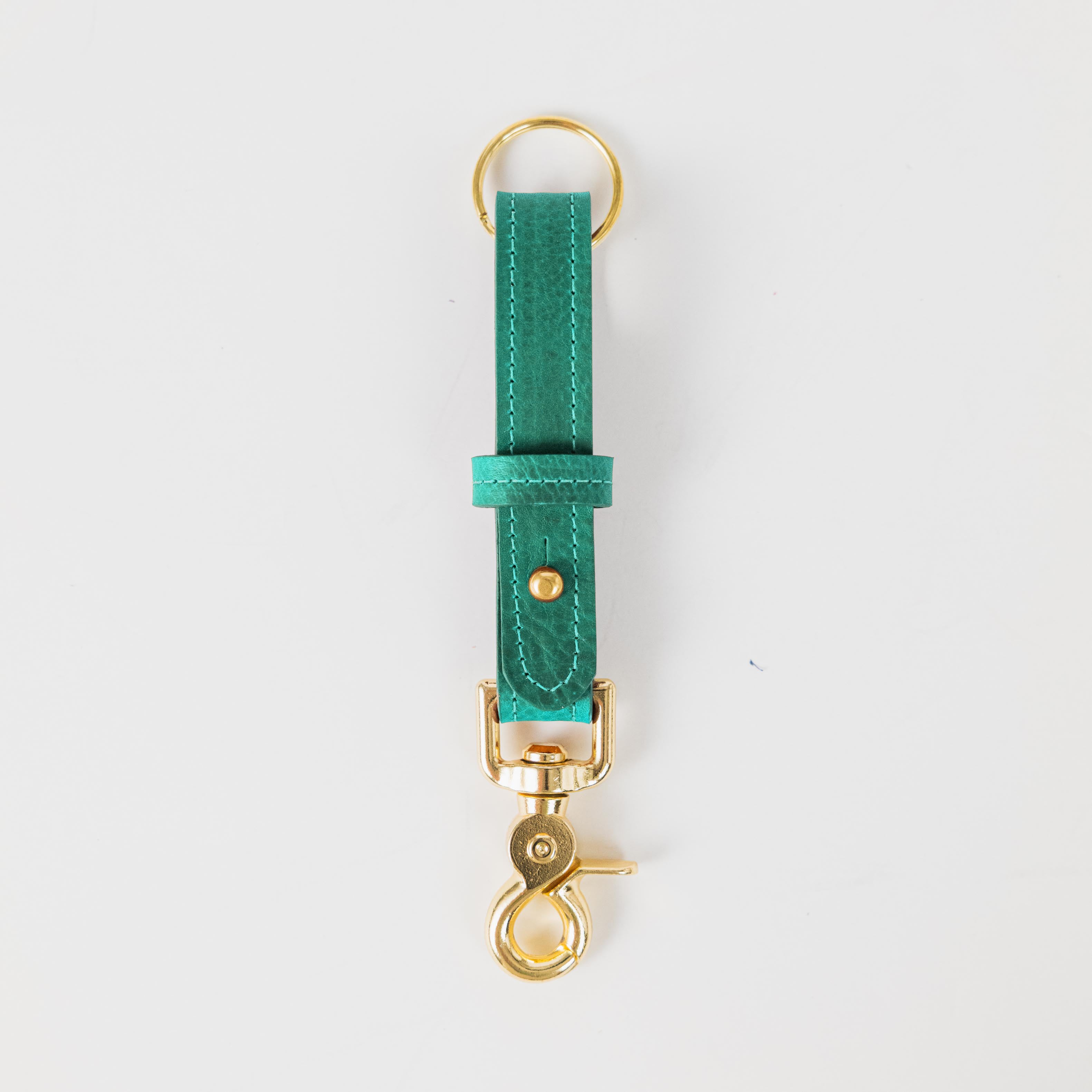 Teal Kodiak Key Lanyard- leather keychain for men and women - KMM & Co.