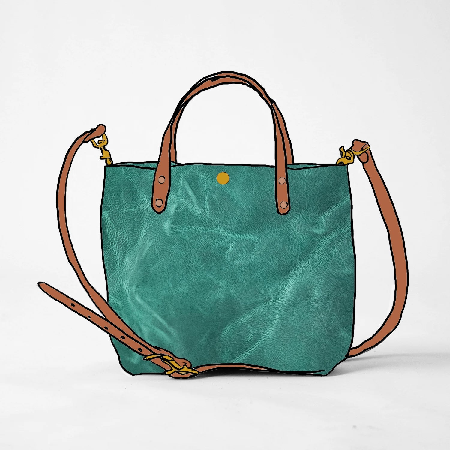 Teal Kodiak Mini Tote