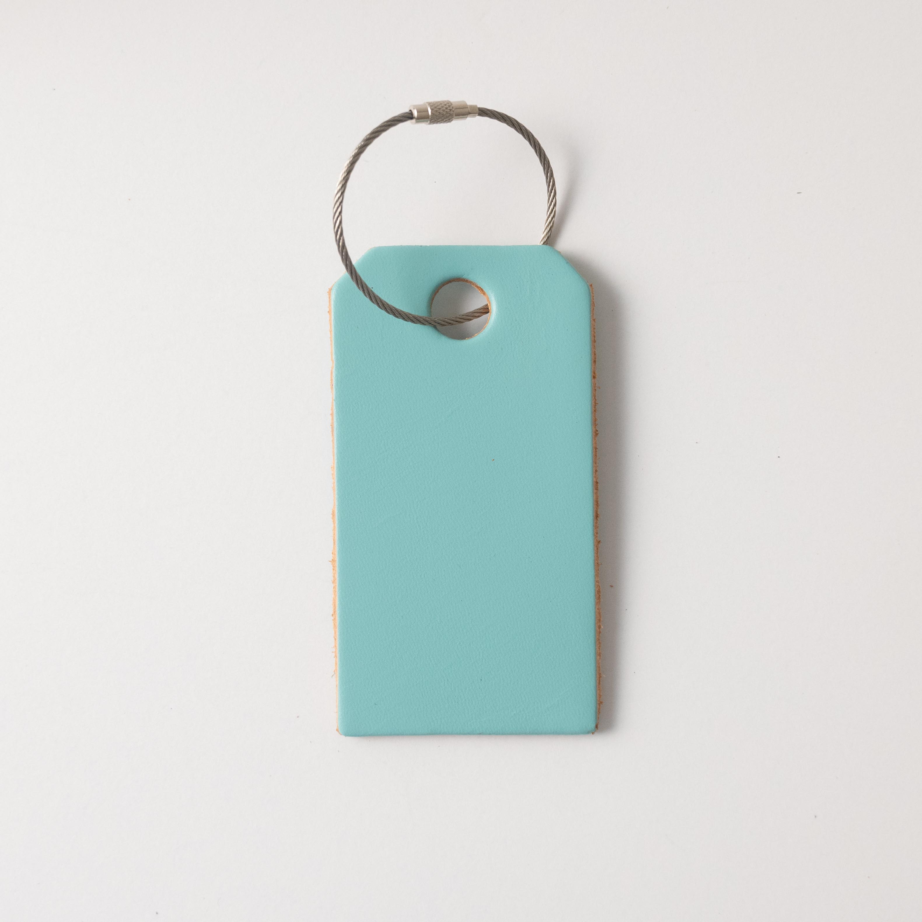 Topaz Leather Tag- personalized luggage tags - custom luggage tags - KMM & Co.
