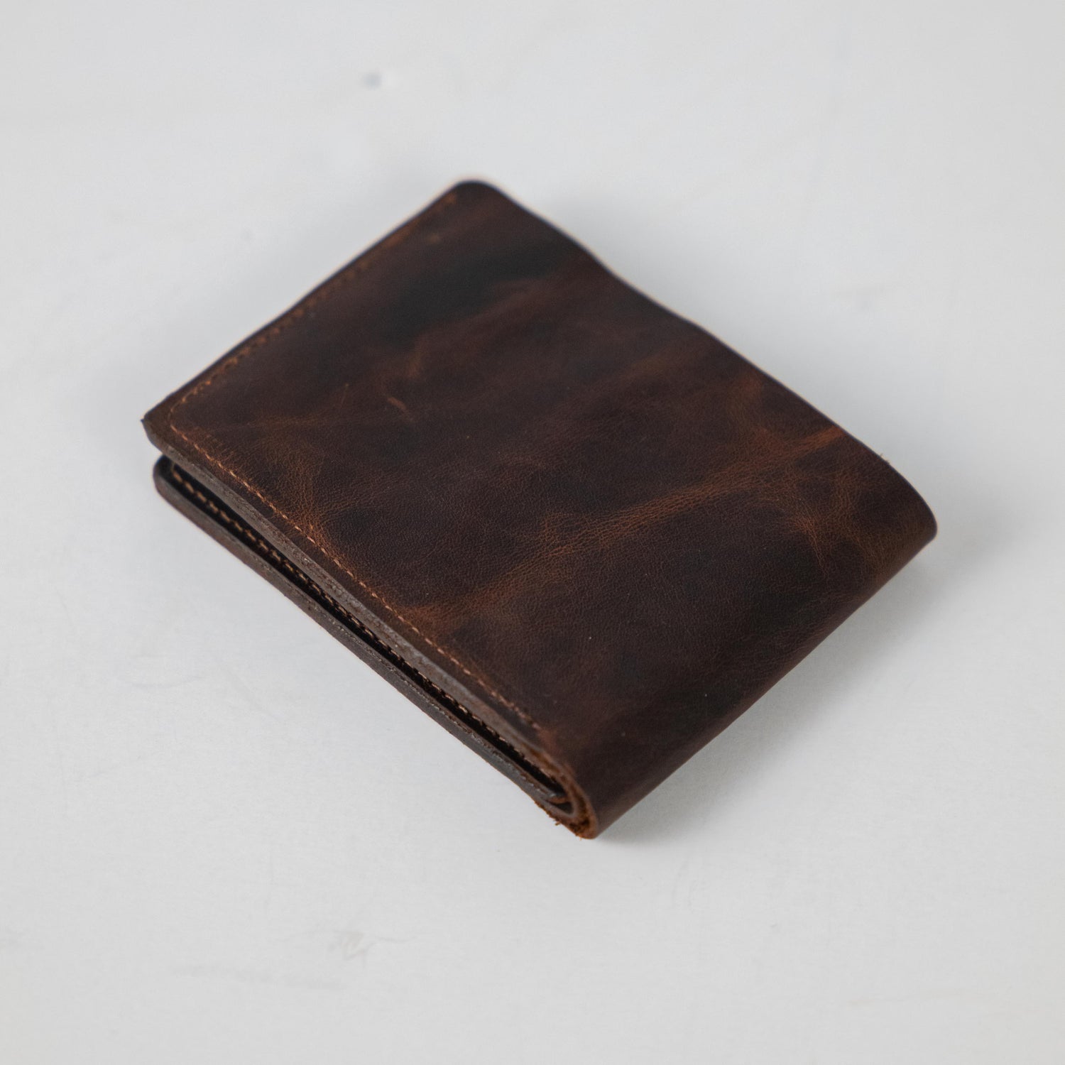 Tortoiseshell Billfold- leather billfold wallet - mens leather bifold wallet - KMM & Co.