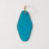 Turquoise Hotel Key Fob- leather keychain - leather key holder - leather key fob - KMM & Co.