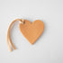 Vegetable Tan Leather Heart Tag- personalized luggage tags - custom luggage tags - KMM & Co.