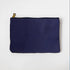 Violet Cypress Medium Zip Pouch- leather zipper pouch - KMM & Co.