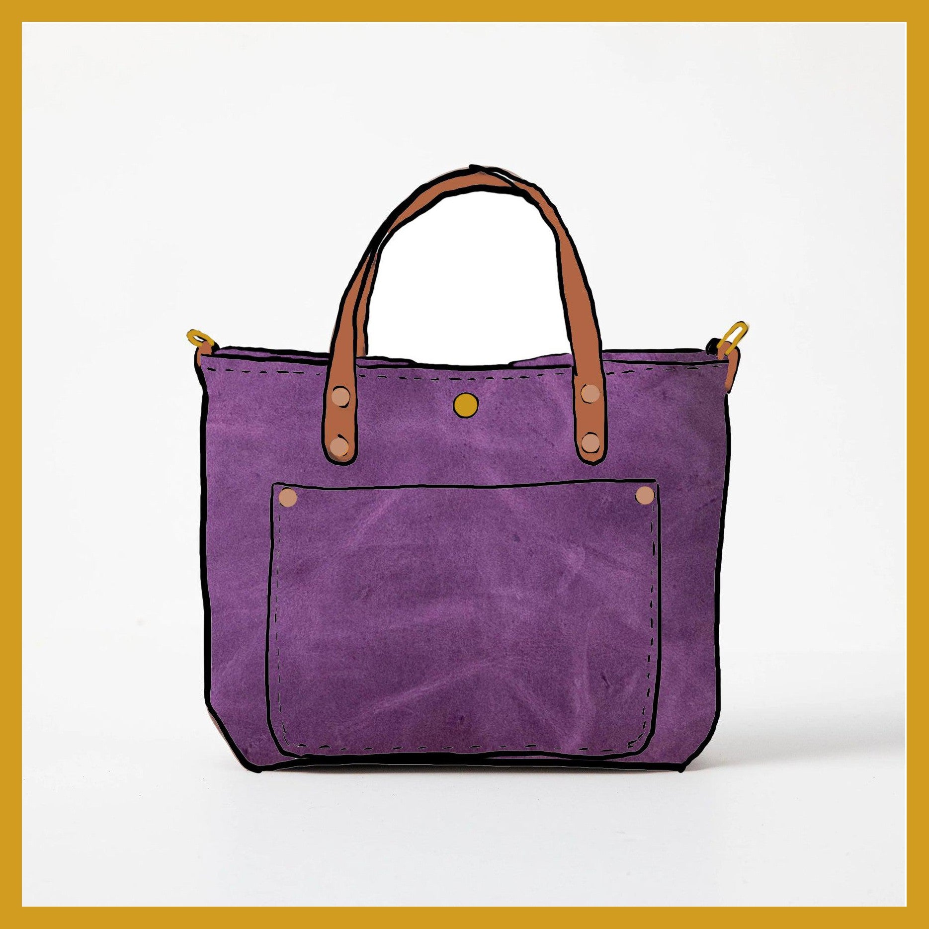 Scratch-and-Dent Amethyst Mini Travel Tote