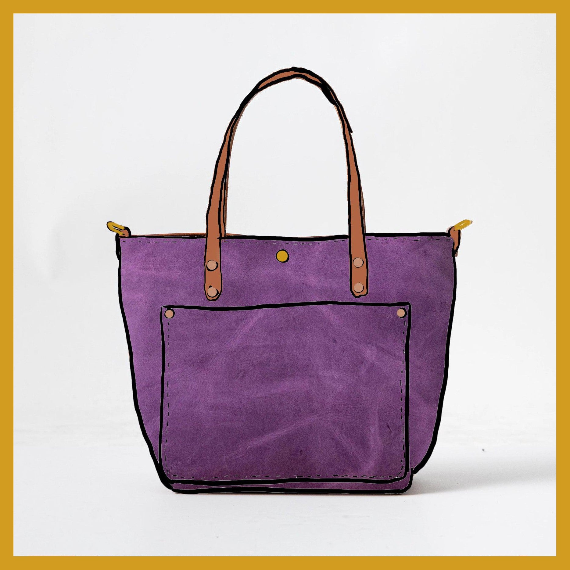 Scratch-and-Dent Amethyst Travel Tote