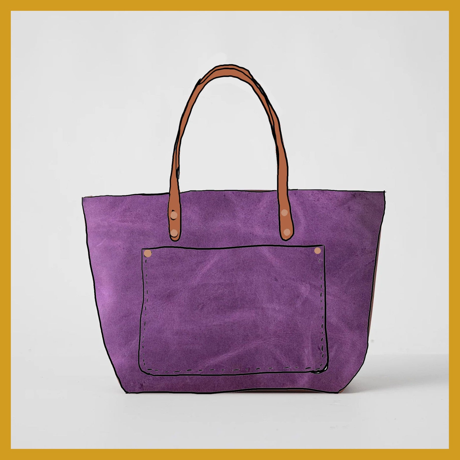 Scratch-and-Dent Amethyst Market Tote