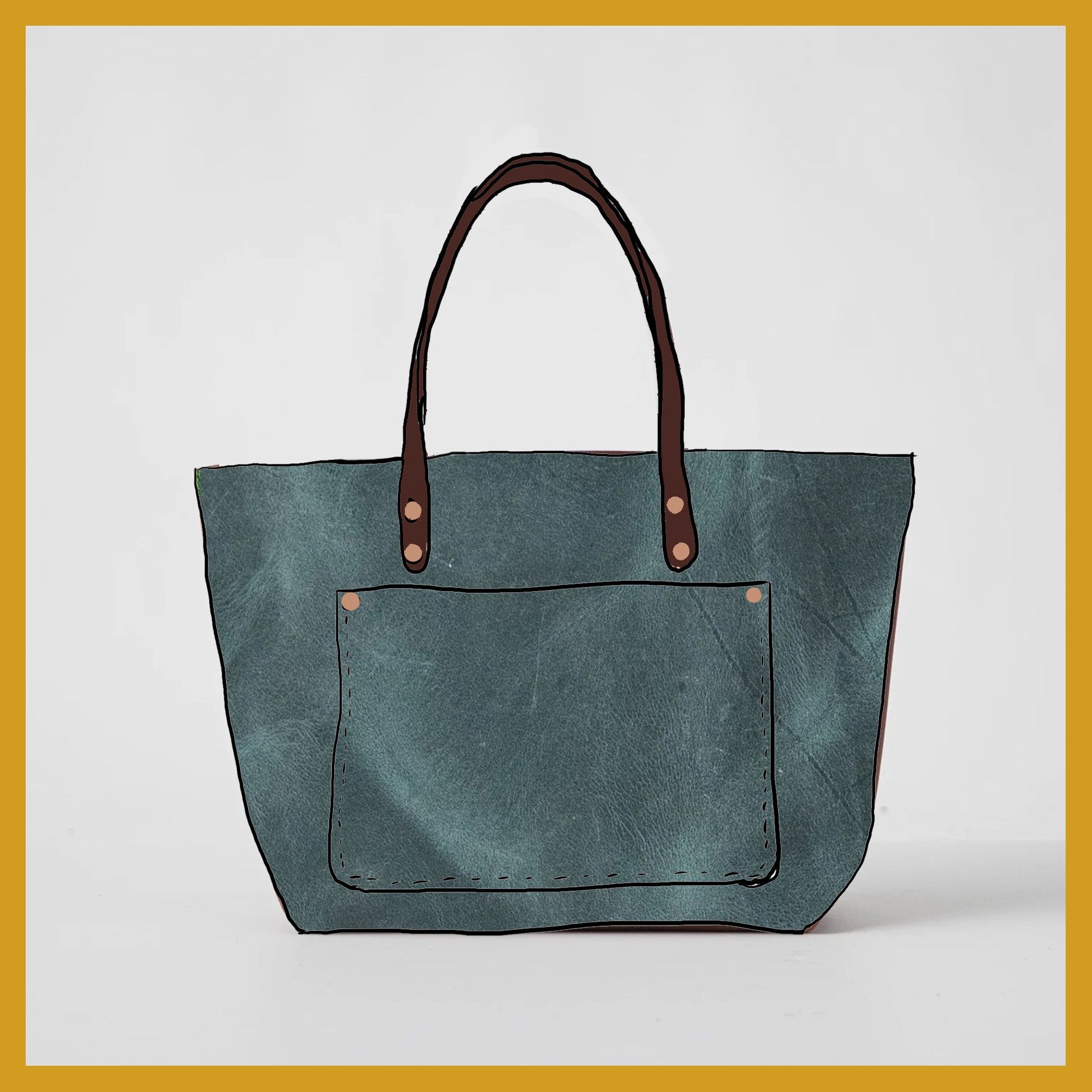 Scratch-and-Dent Atlantic Blue Market Tote