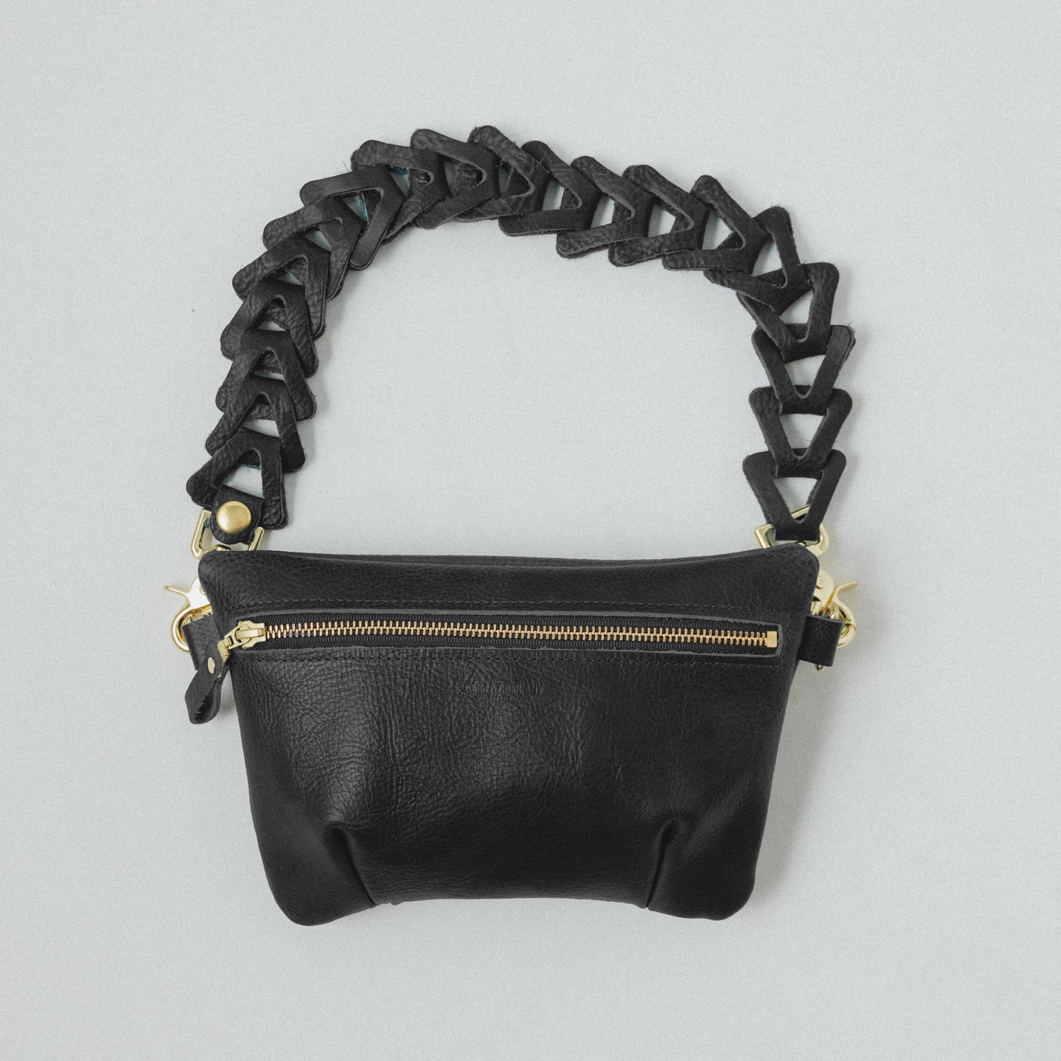 Black Bulldog Belt Bag