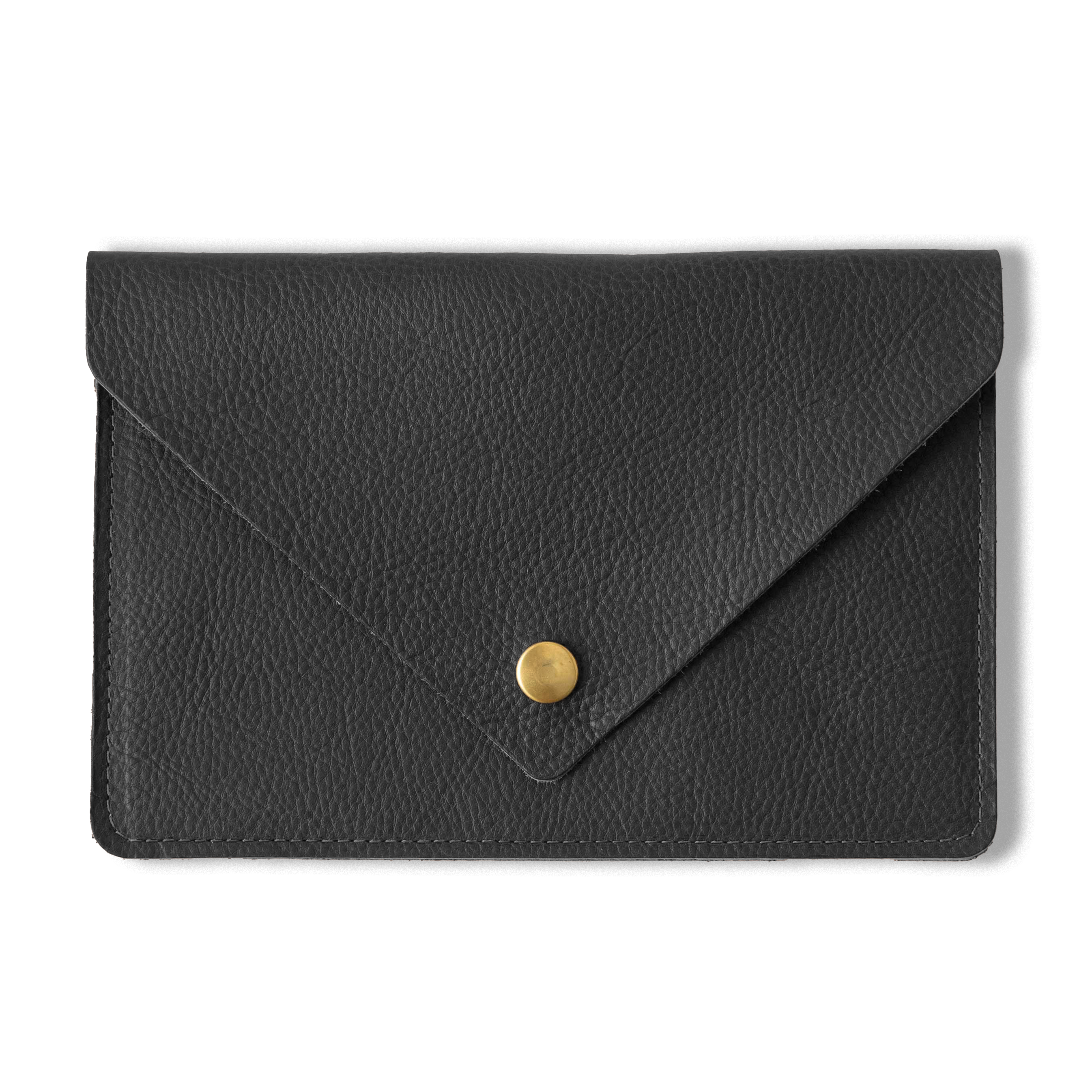 Black Kodiak Leather Clutch