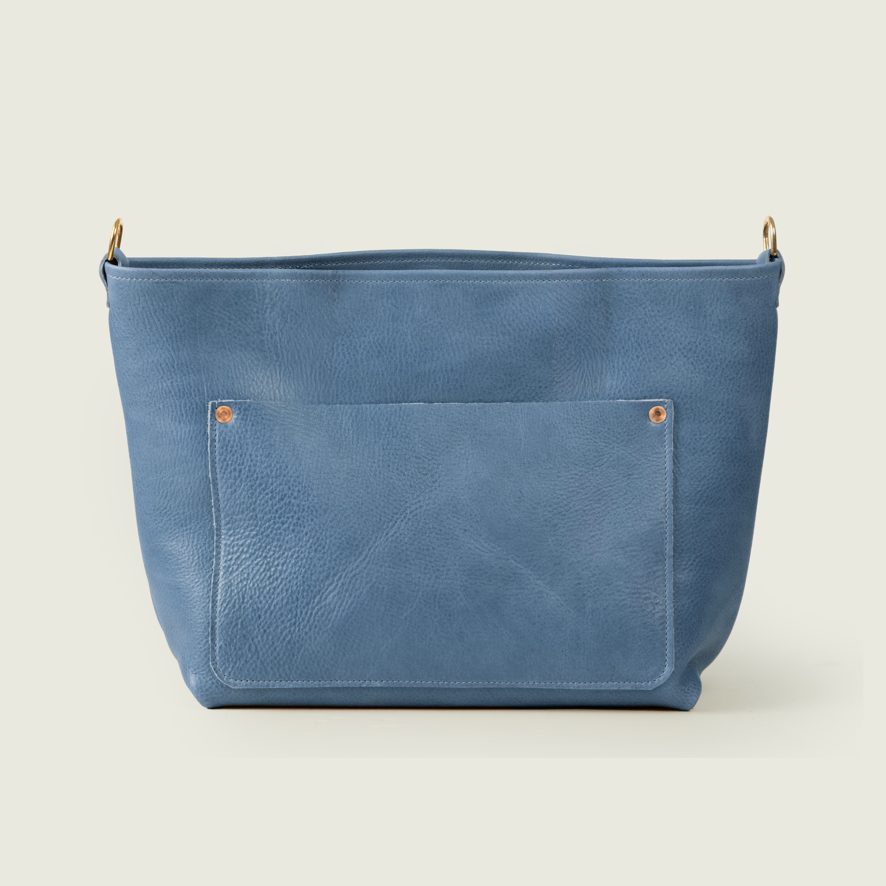 French Blue Bulldog East West Crossbody Travel Tote