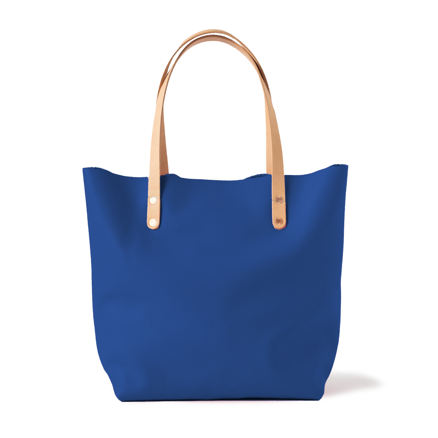 Blue Italian Pebbled Tote