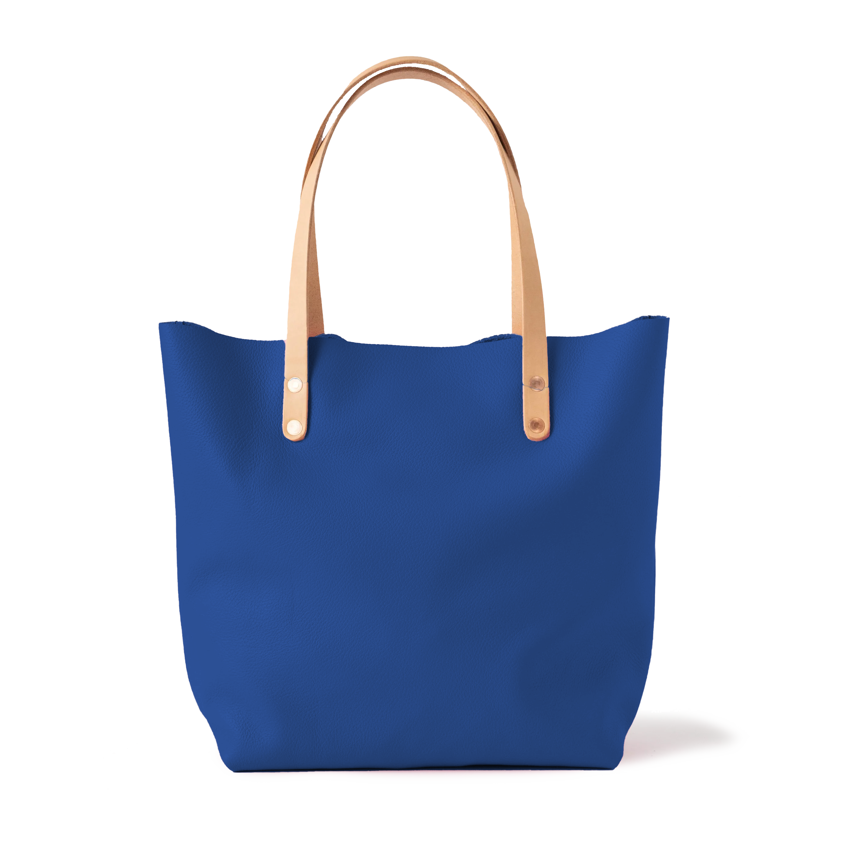 Blue Italian Pebbled Tote