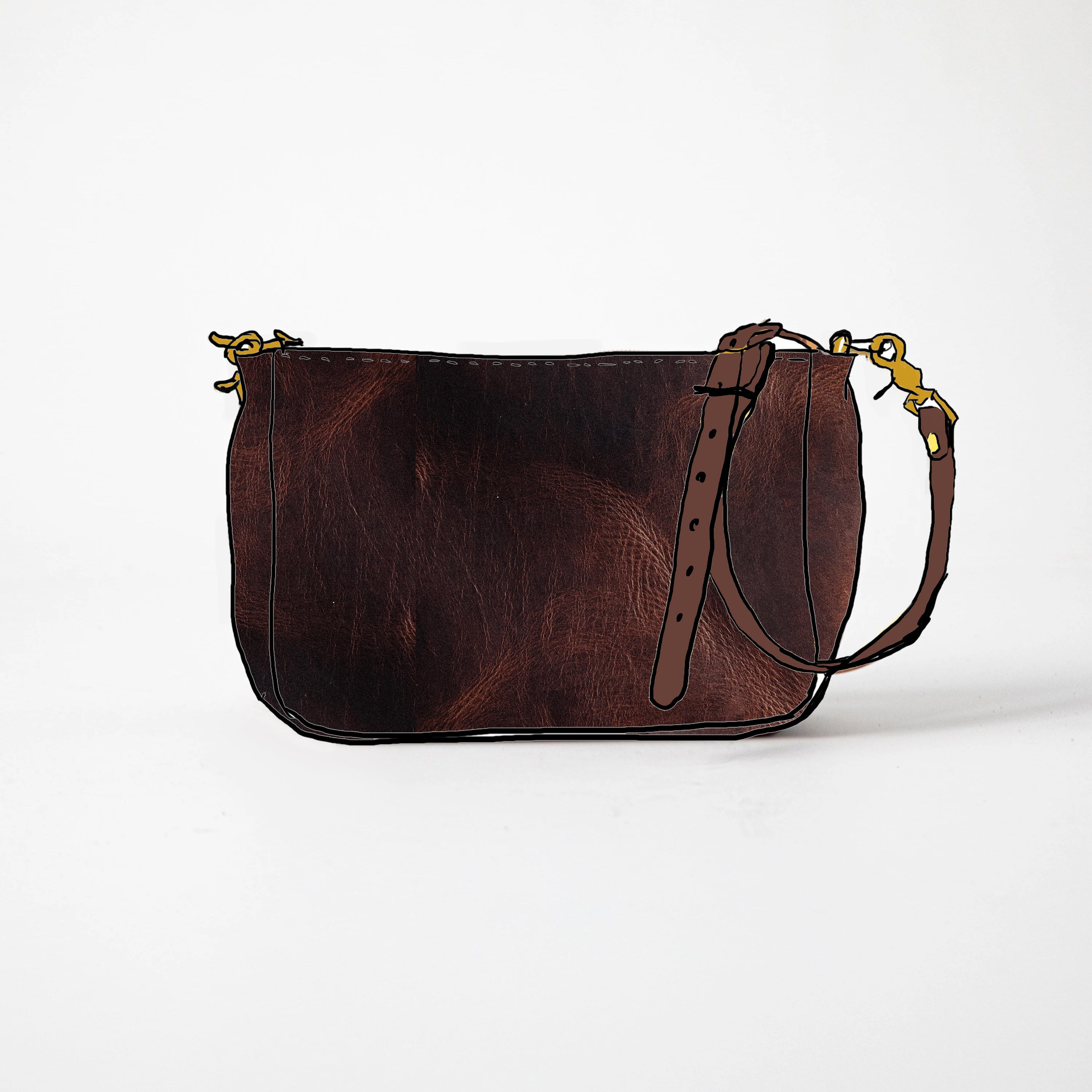 Brown Dublin Crossbody Bag