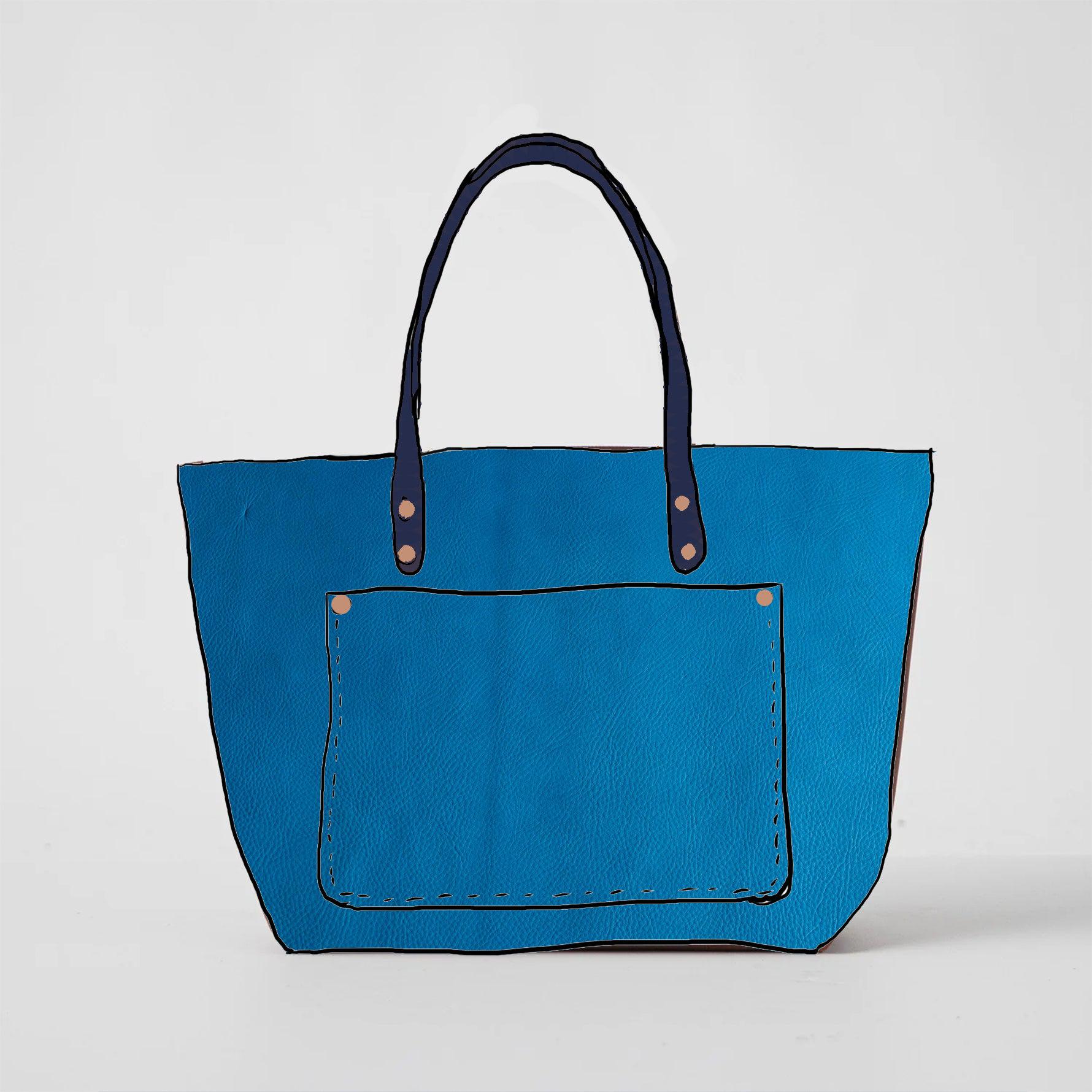 Cerulean Cypress Market Tote