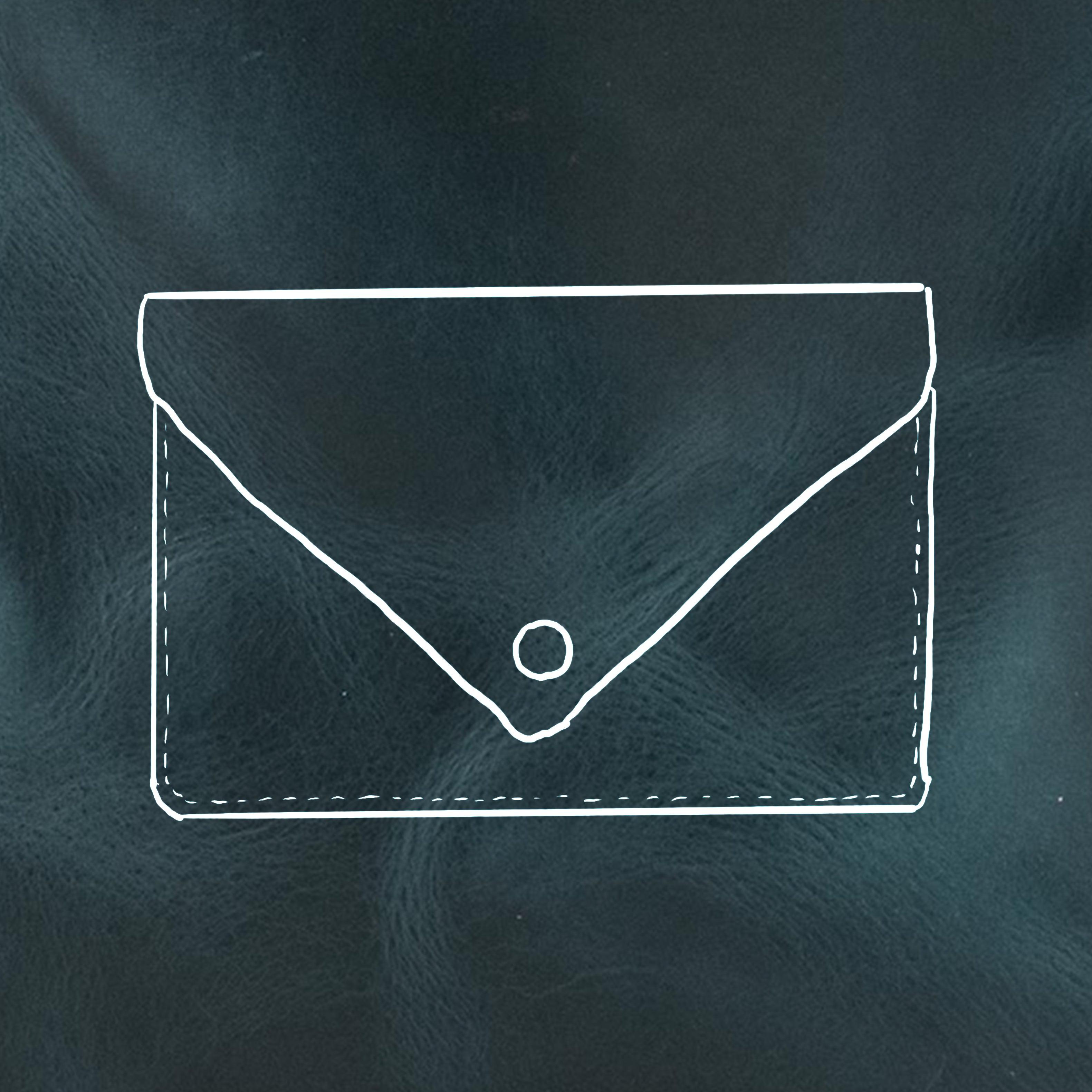 Cobalt Dublin Leather Clutch