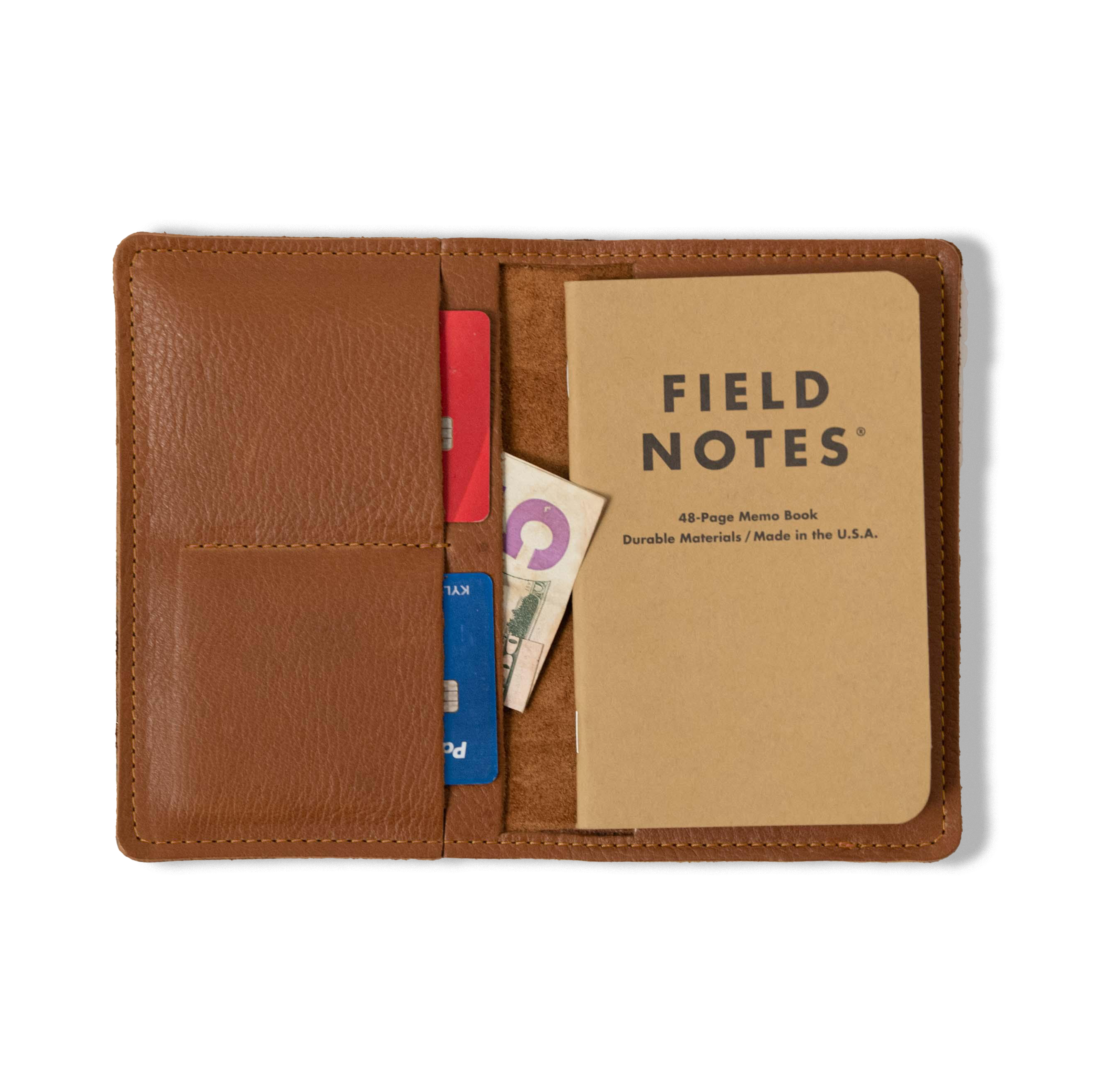 Cognac Cypress Passport Wallet