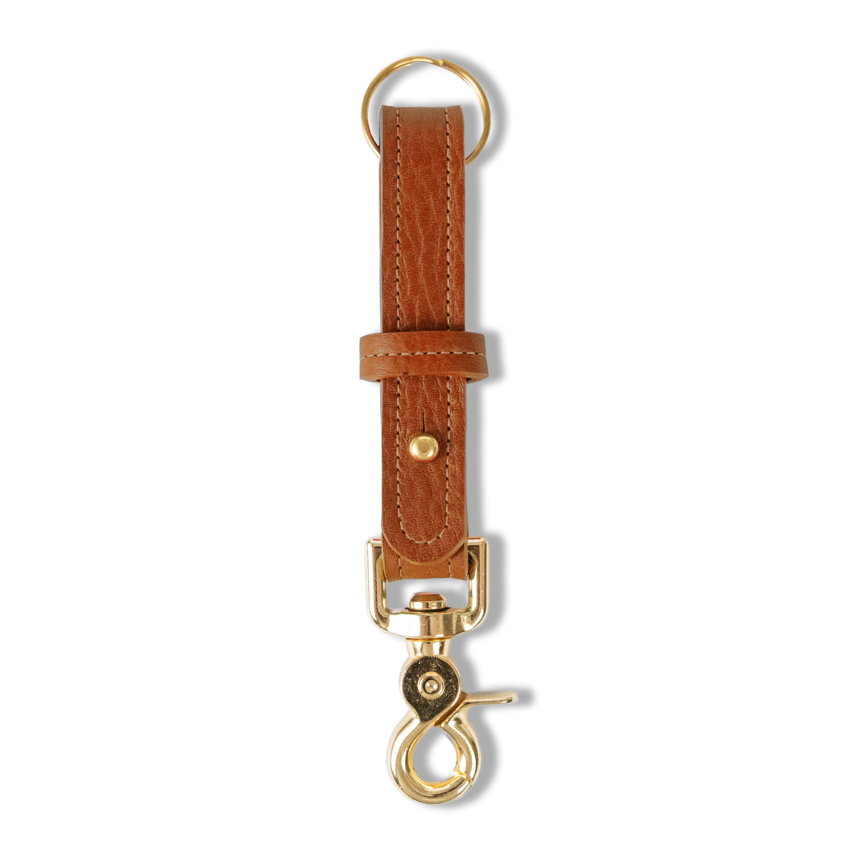 Cognac Cypress Key Lanyard