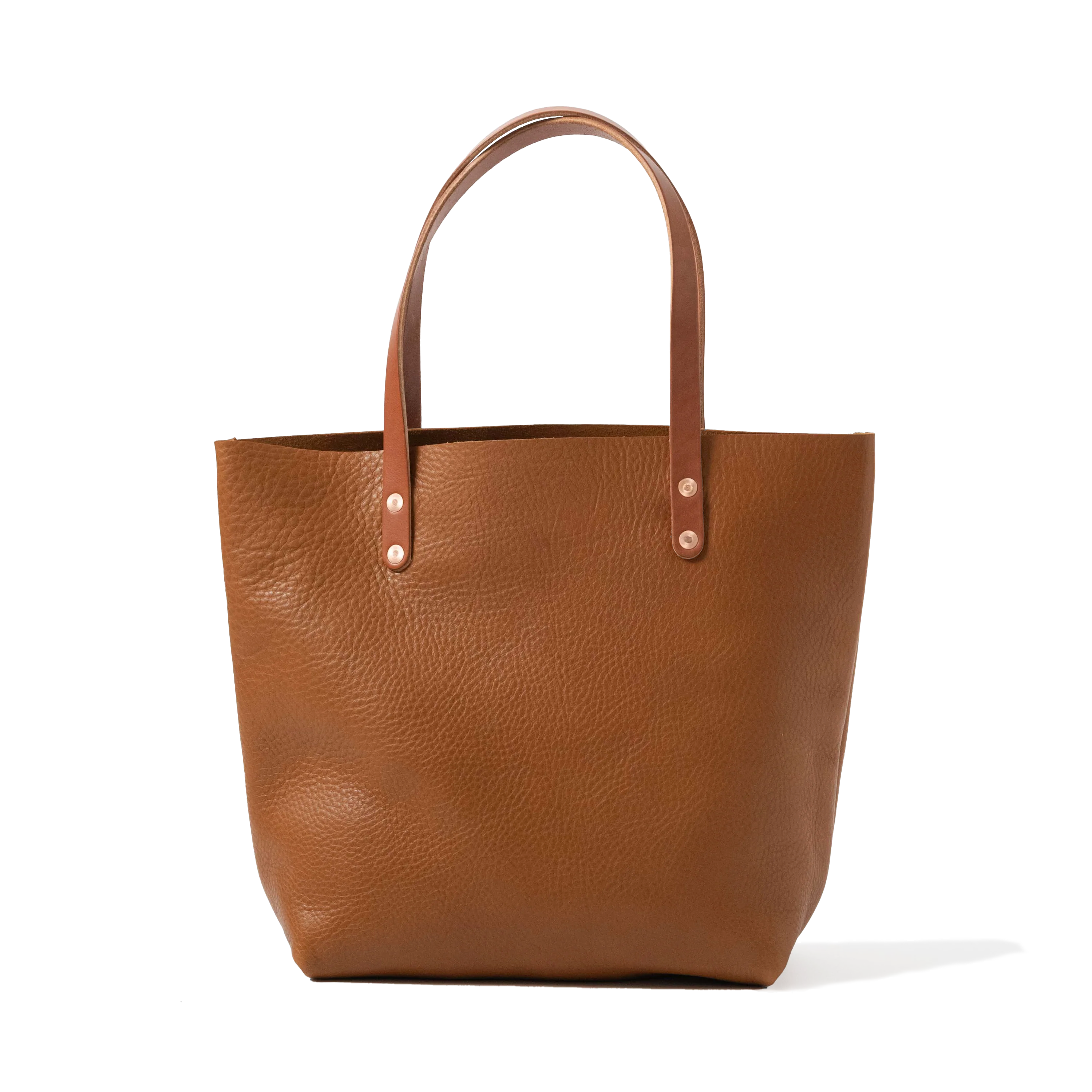 Cognac Cypress Tote | Leather Tote bag made in the USA by KMM & Co. Cognac Cypress Tote | Leather Tote bag made in the USA by KMM & Co.