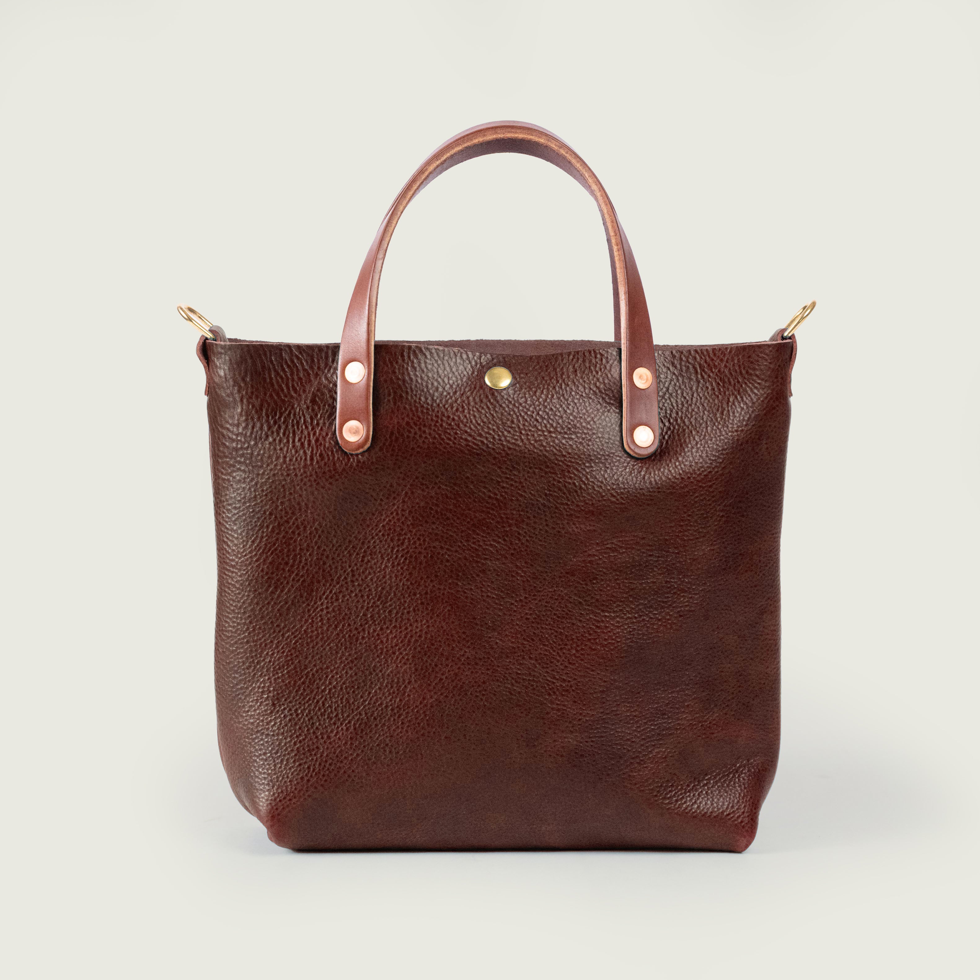 Dark Tan Bulldog Mini Tote
