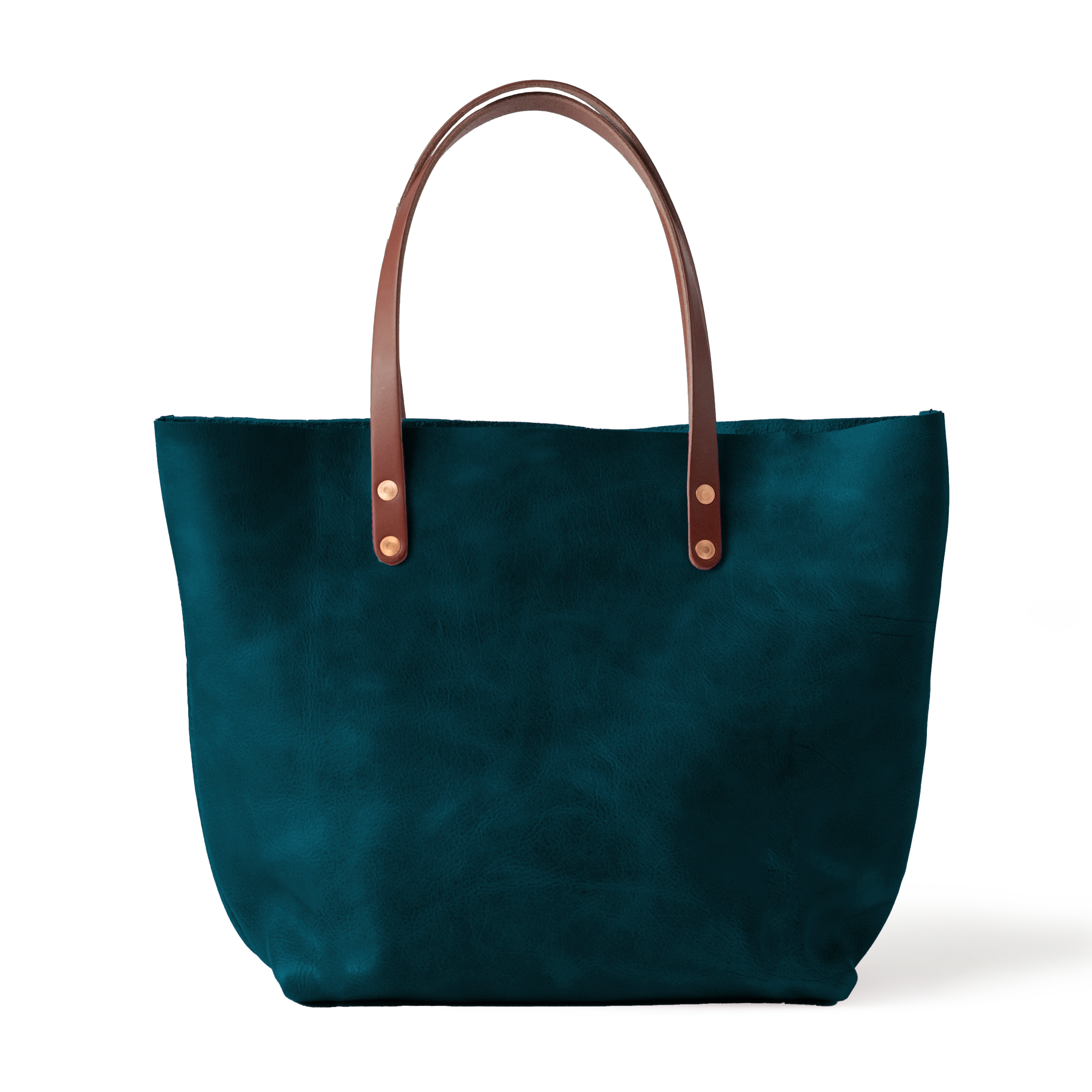Dark Teal Bulldog East West Tote