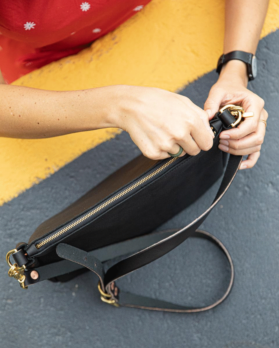 Scratch-and-Dent Black Kodiak Crossbody Bag