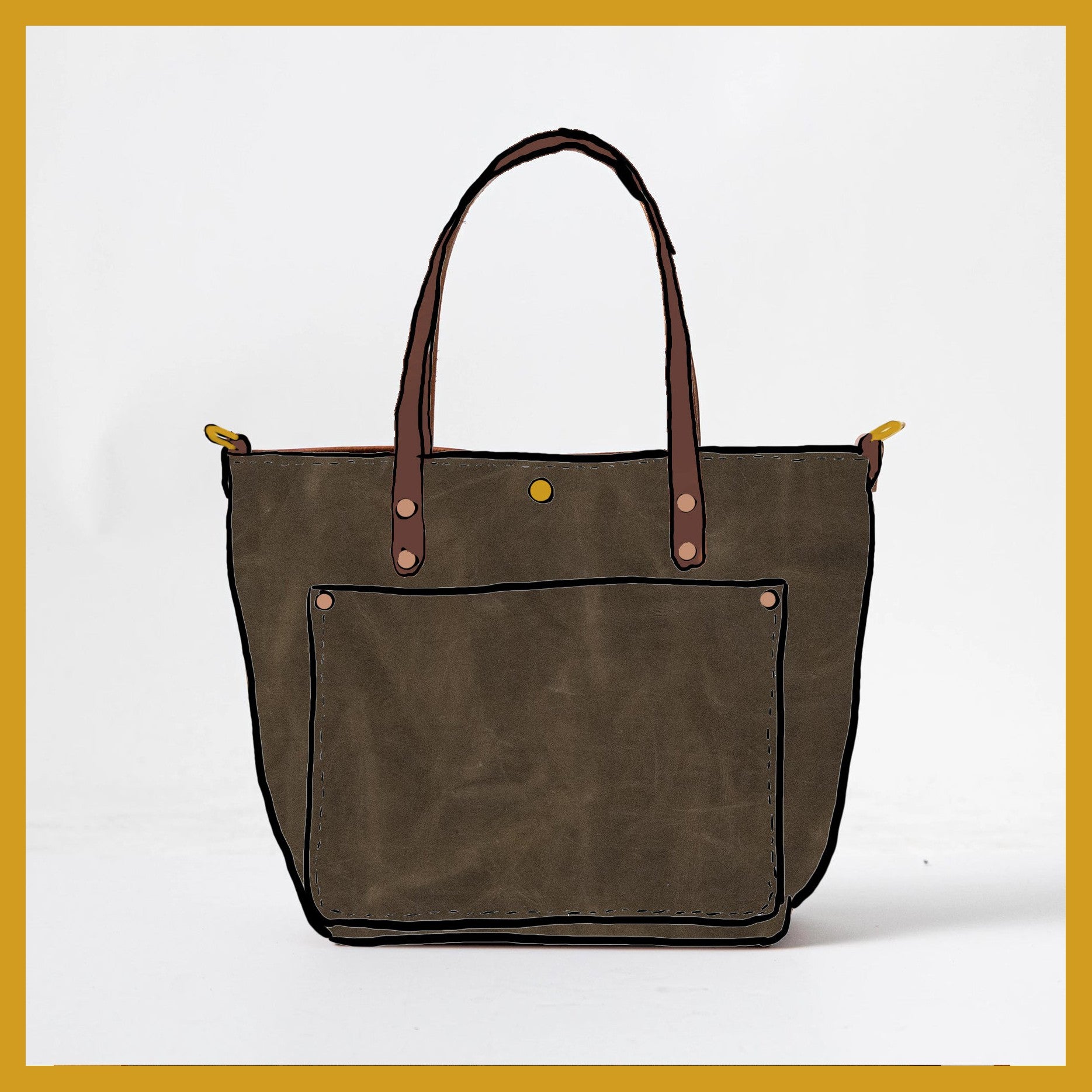 Scratch-and-Dent Forest Green Travel Tote