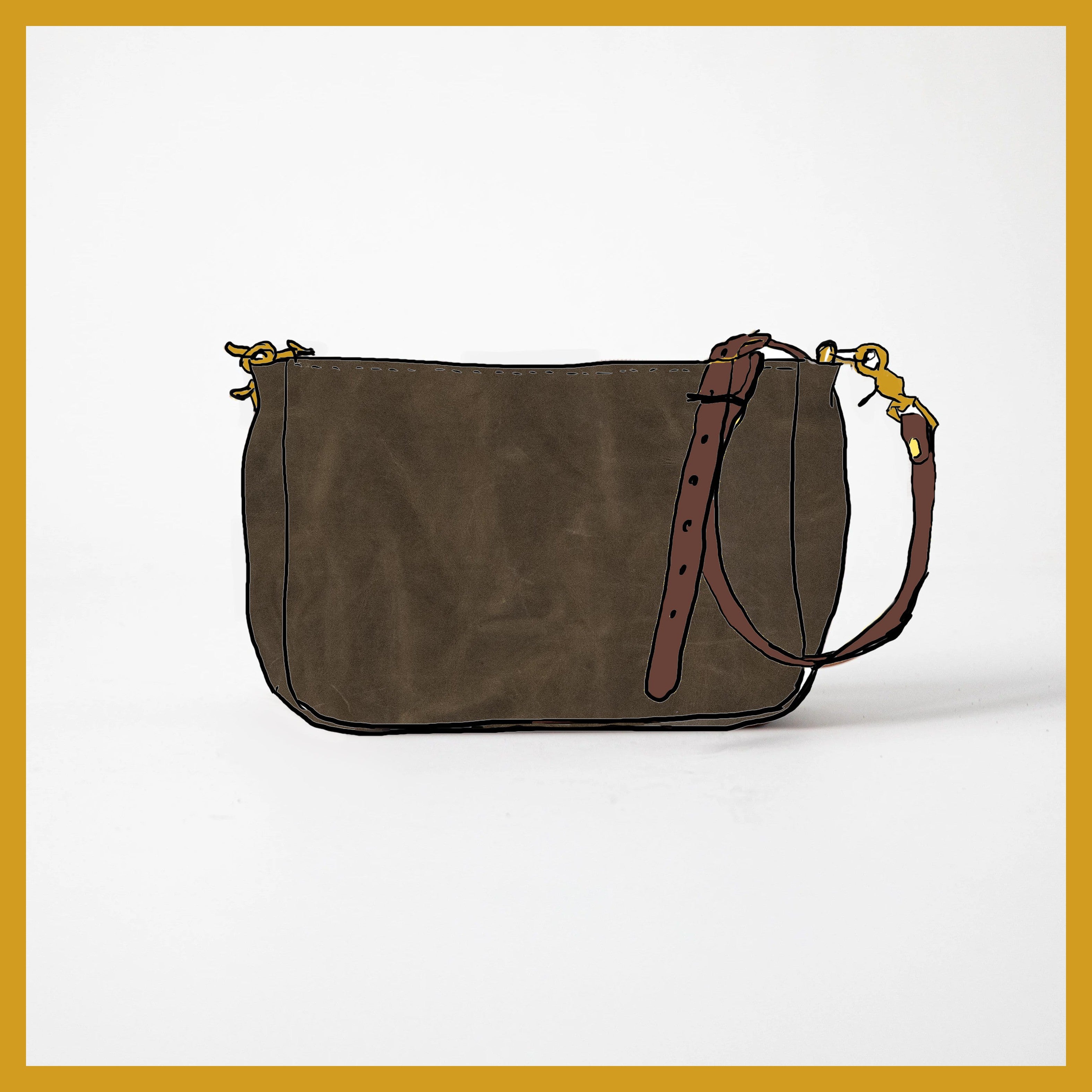 Scratch-and-Dent Forest Green Crossbody Bag