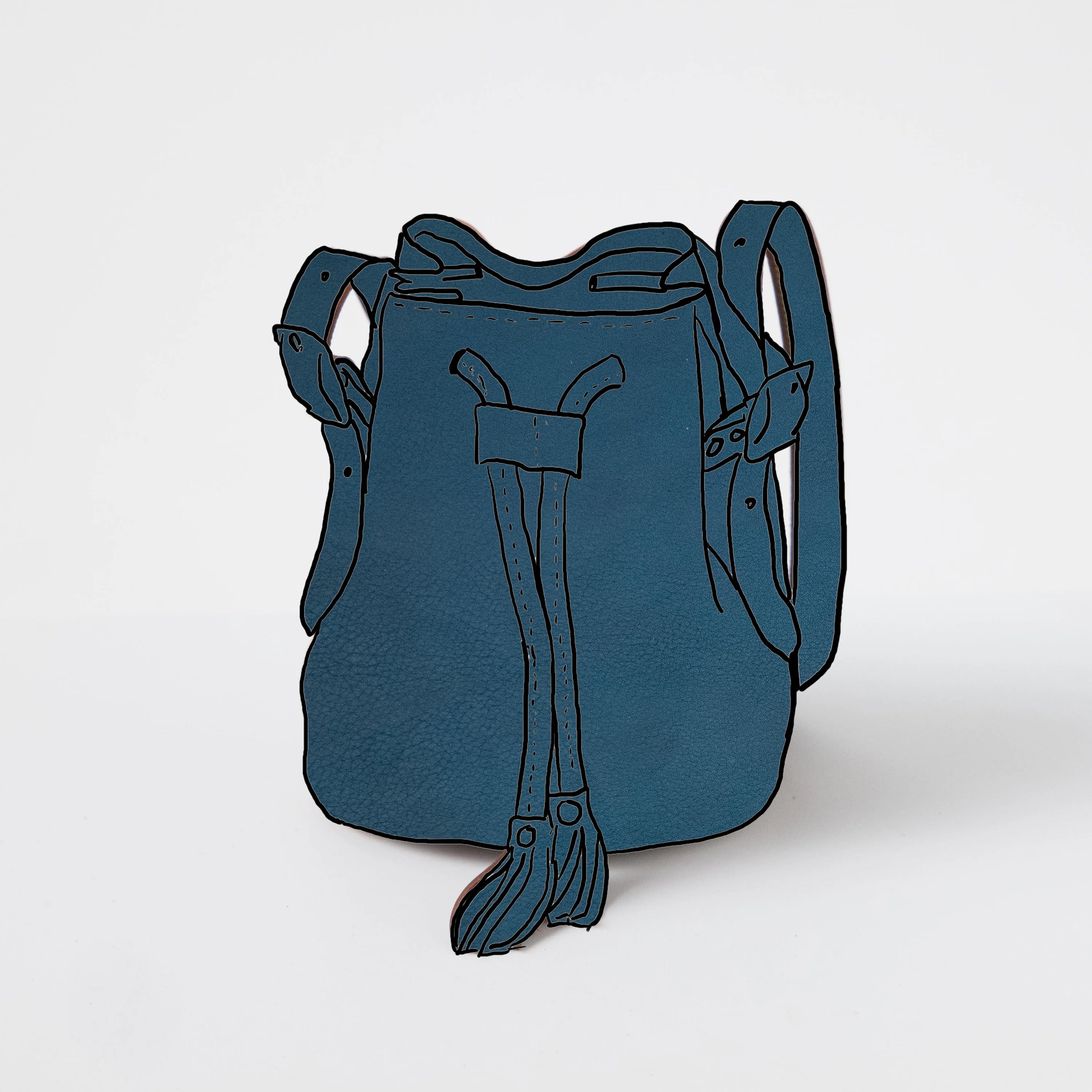 Fun Blue Dearborn Bucket Bag