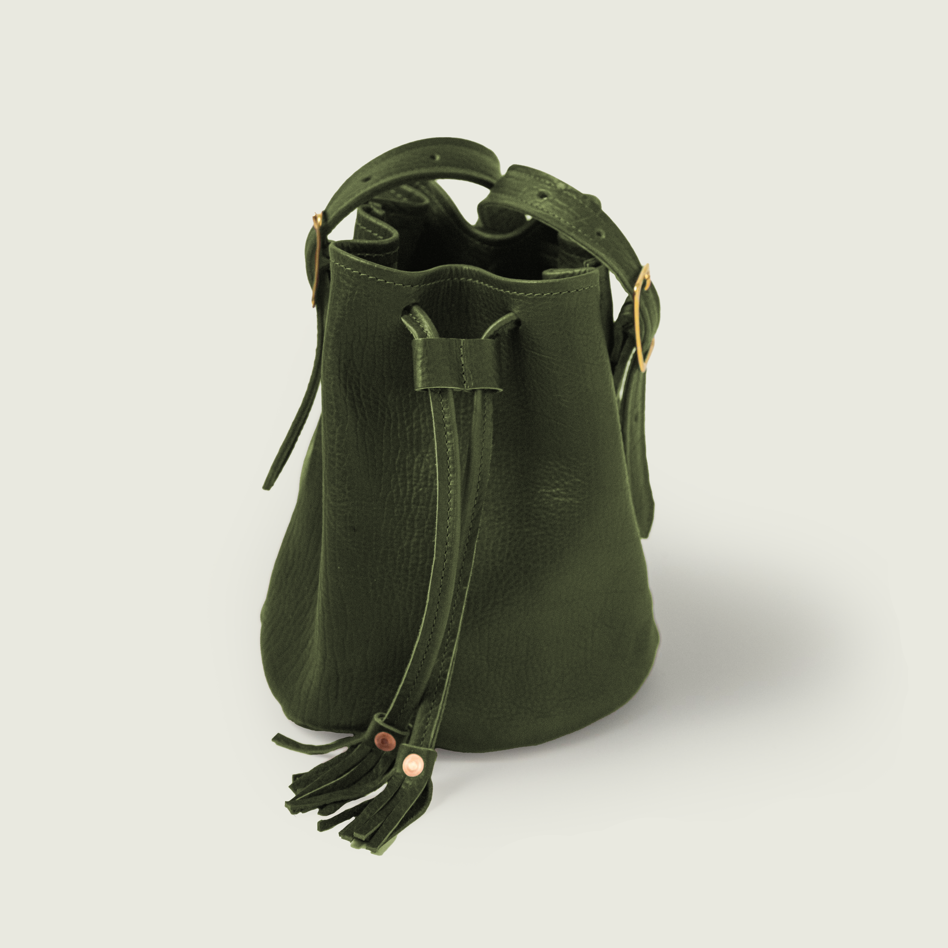 Green Navajo Bison Bucket Bag