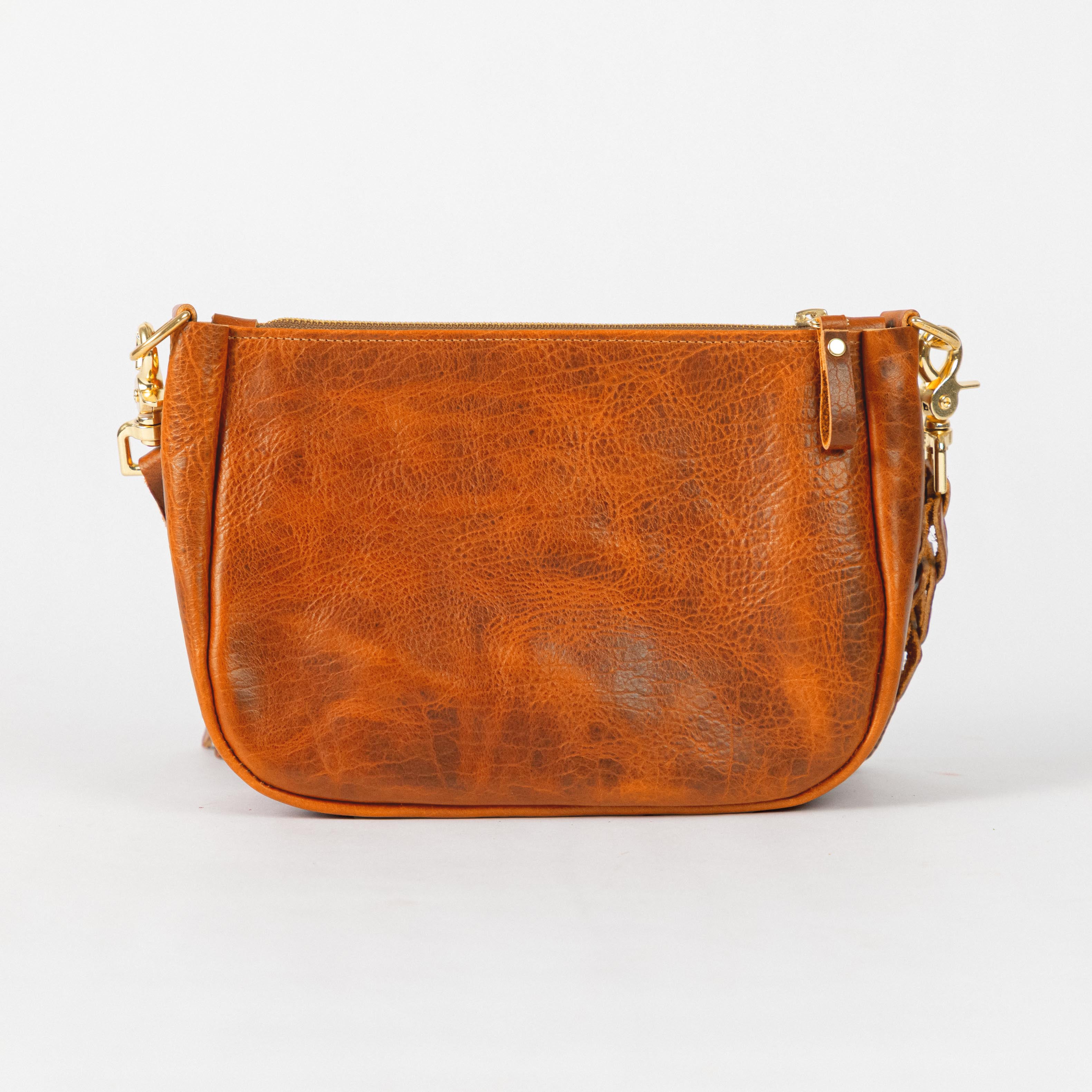 Honey Navajo Bison Crossbody Bag