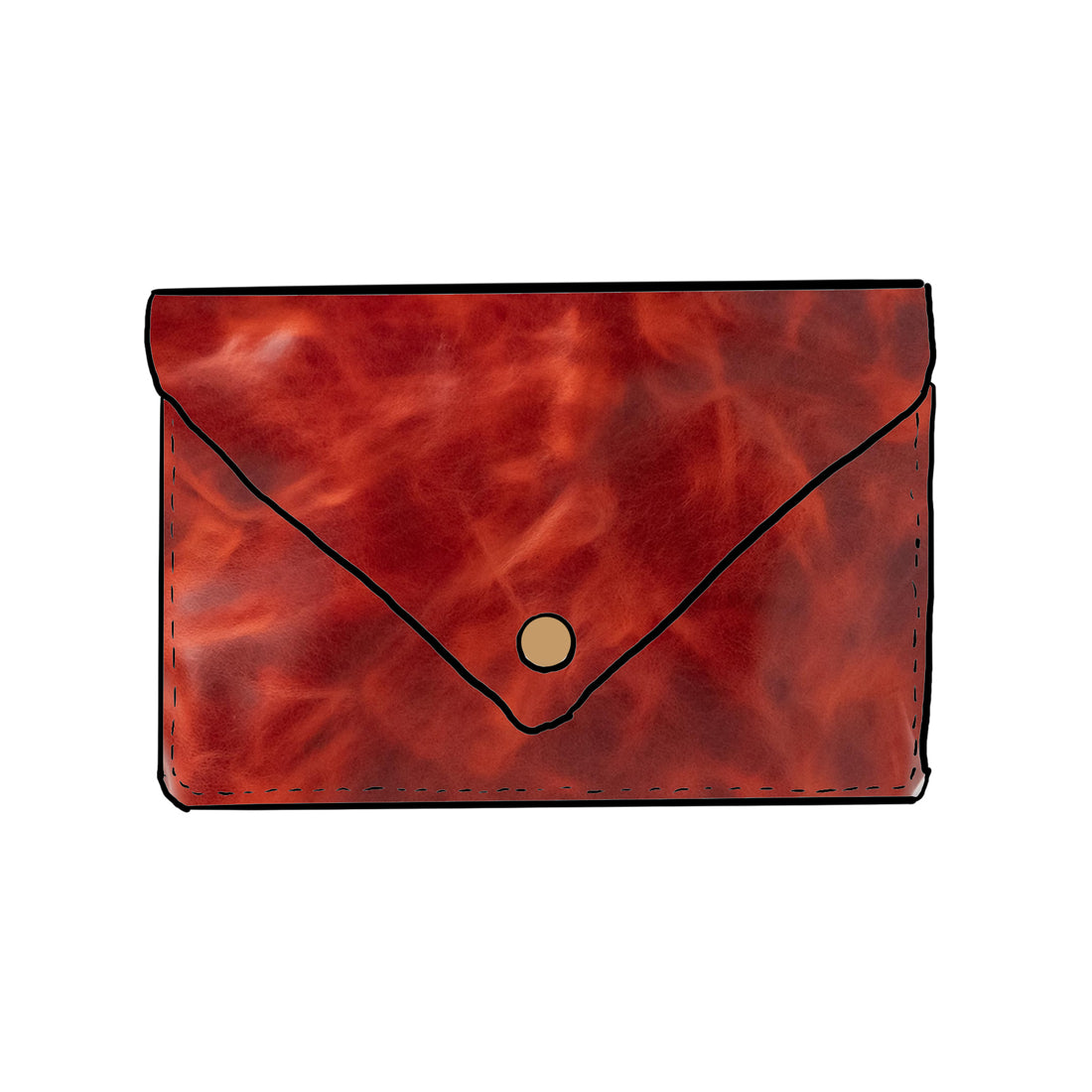 Lava Leather Clutch