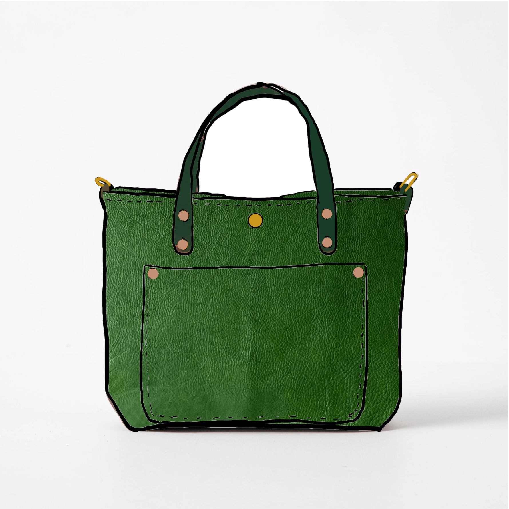 Leaf Cypress Mini Travel Tote