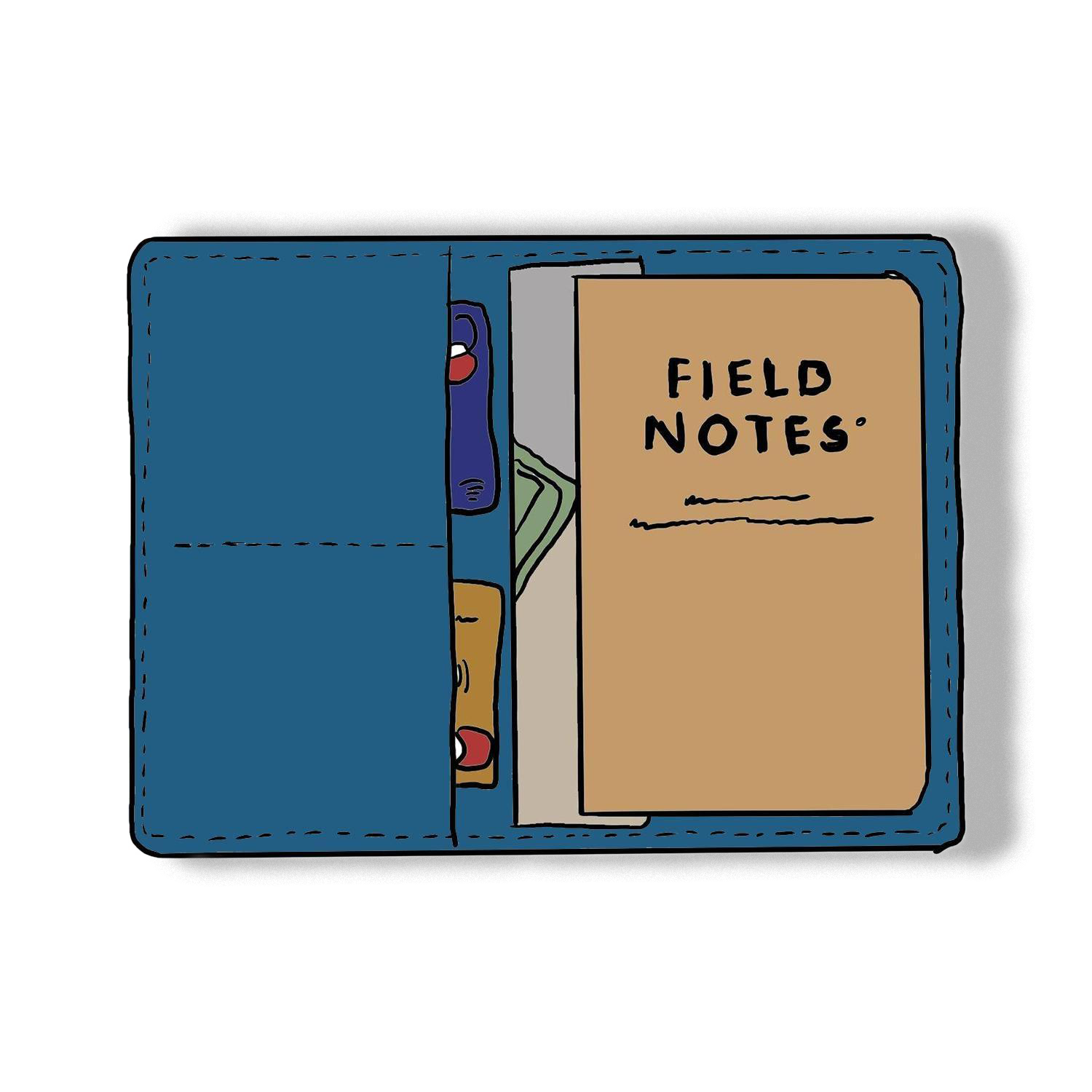 Leather Roulette Passport Wallet