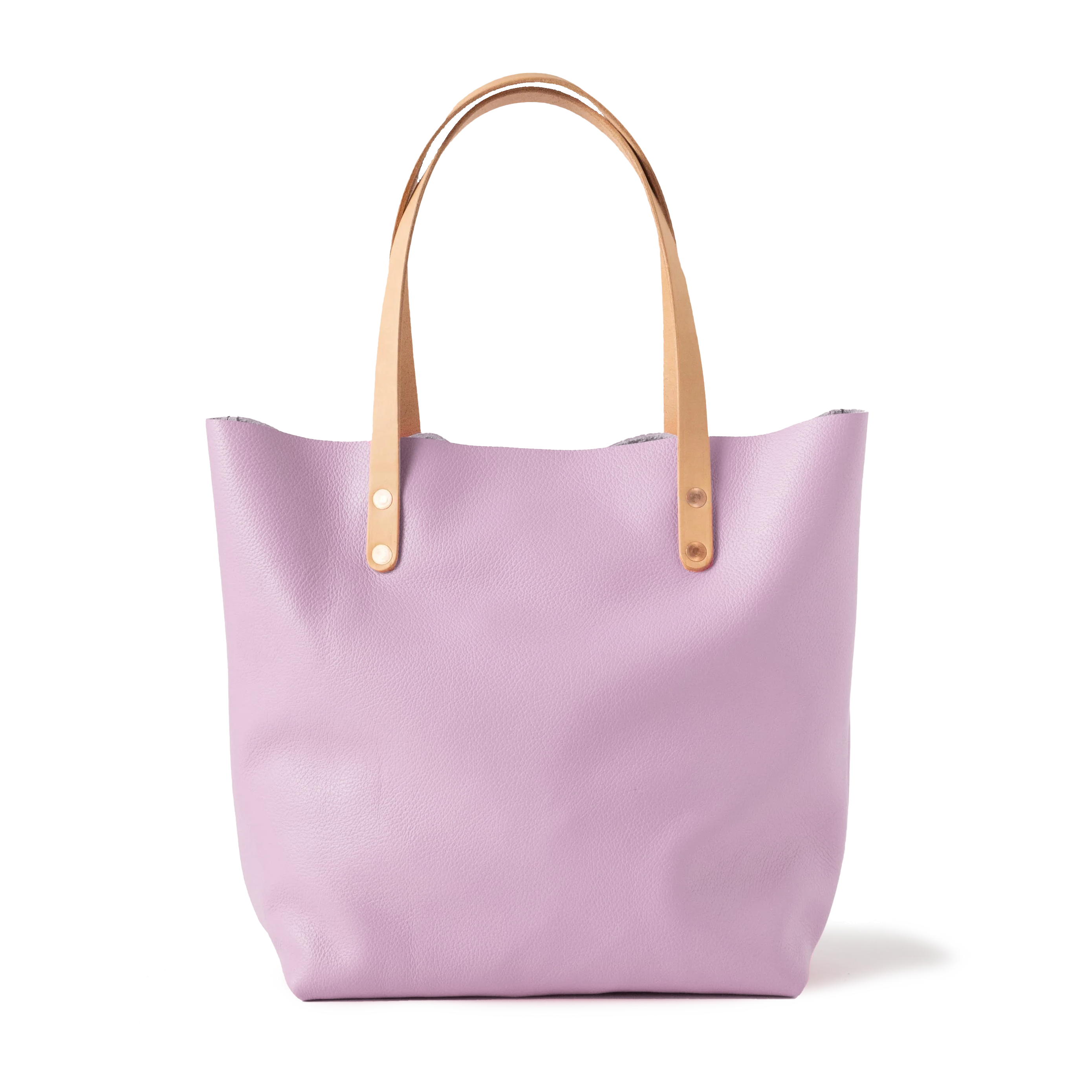 Lilac Italian Pebbled Tote