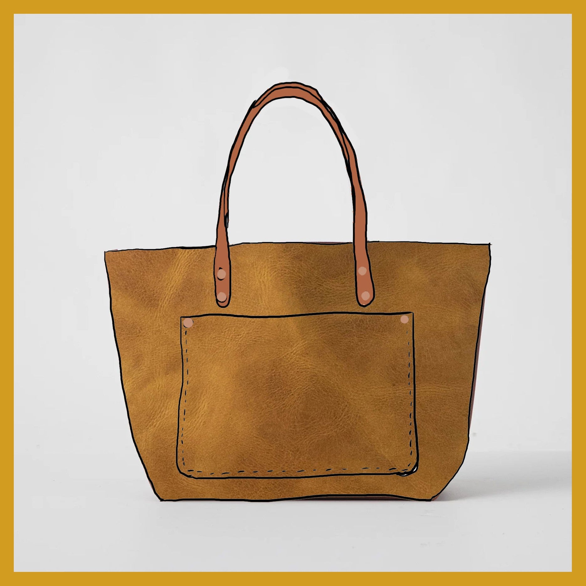 Scratch-and-Dent Mustard Market Tote