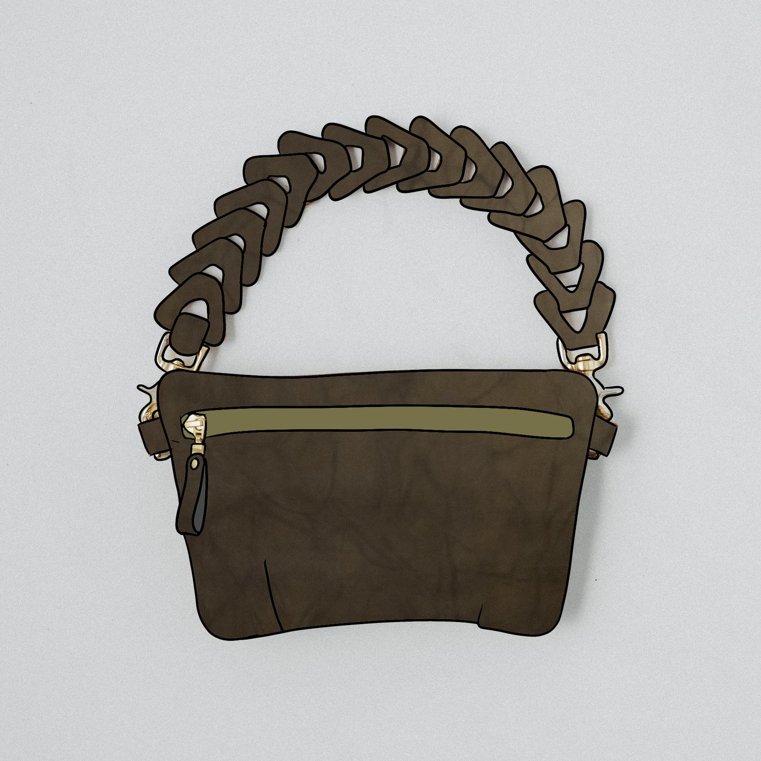 Olive Crunch Belt Bag