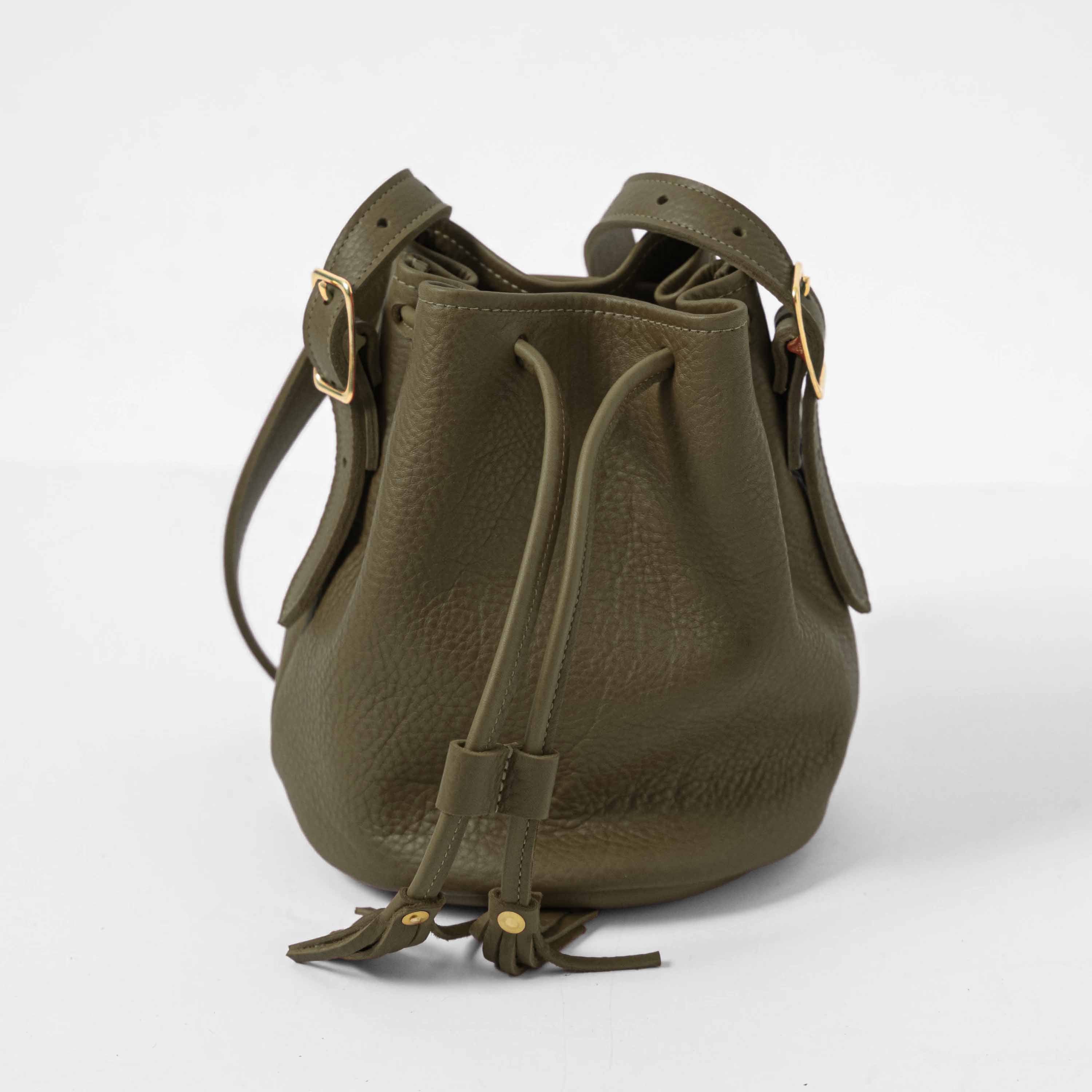 Olive Cypress Bucket Bag