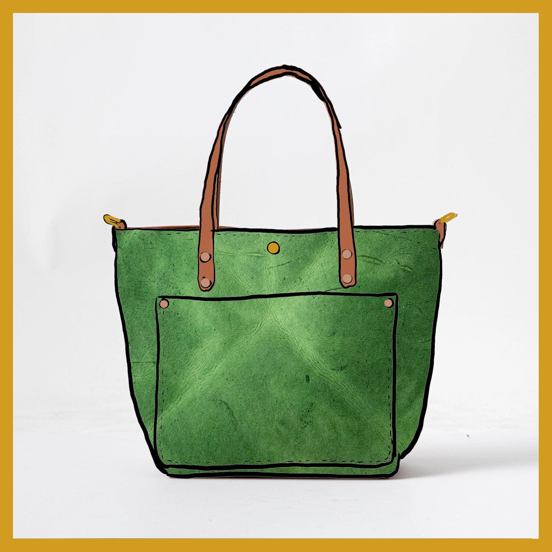 Scratch-and-Dent Palm Green Travel Tote