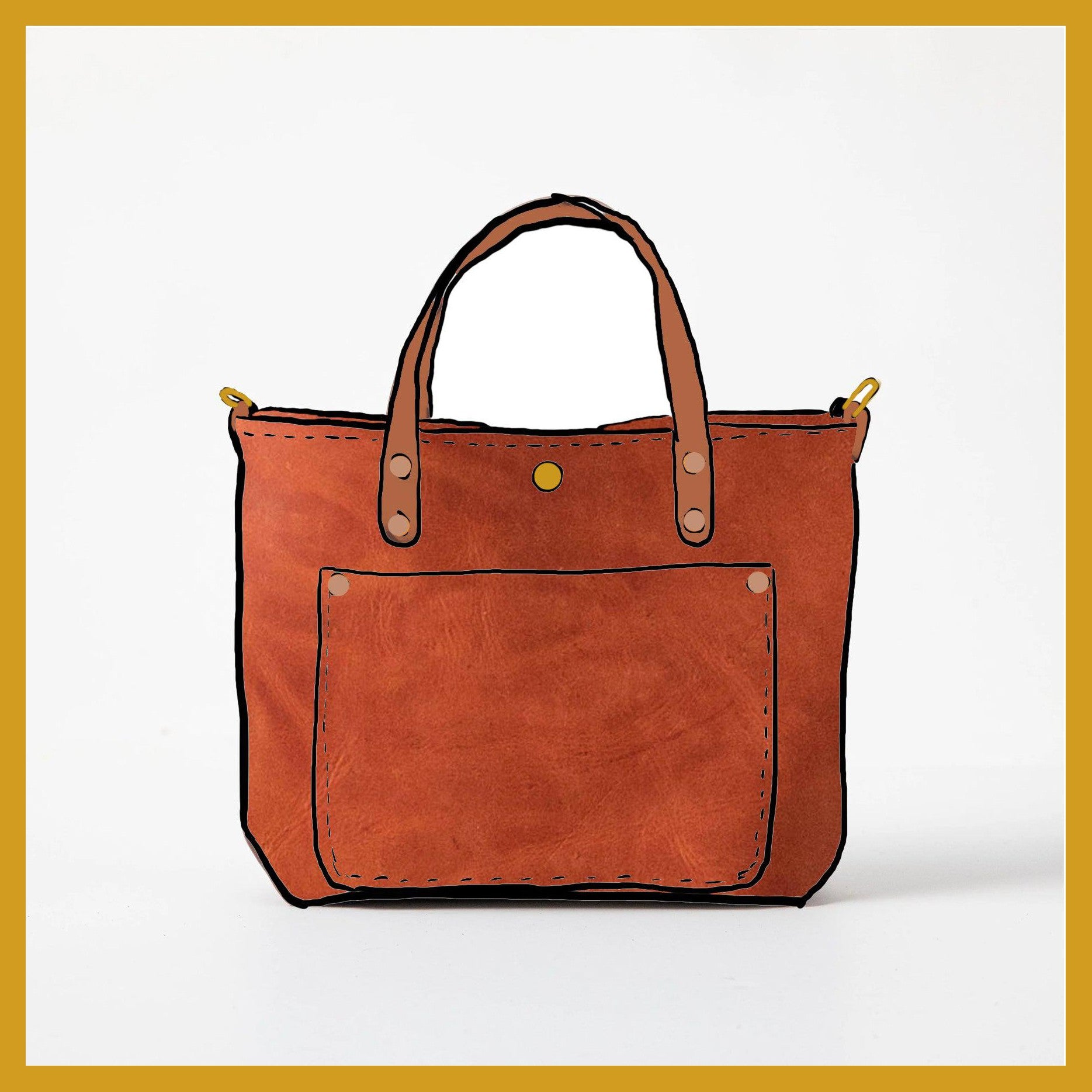 Scratch-and-Dent Paprika Mini Travel Tote