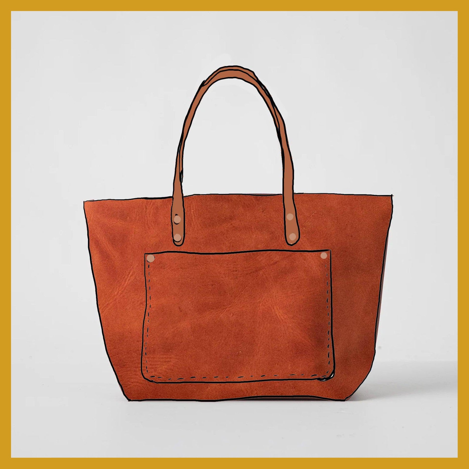 Scratch-and-Dent Paprika Market Tote