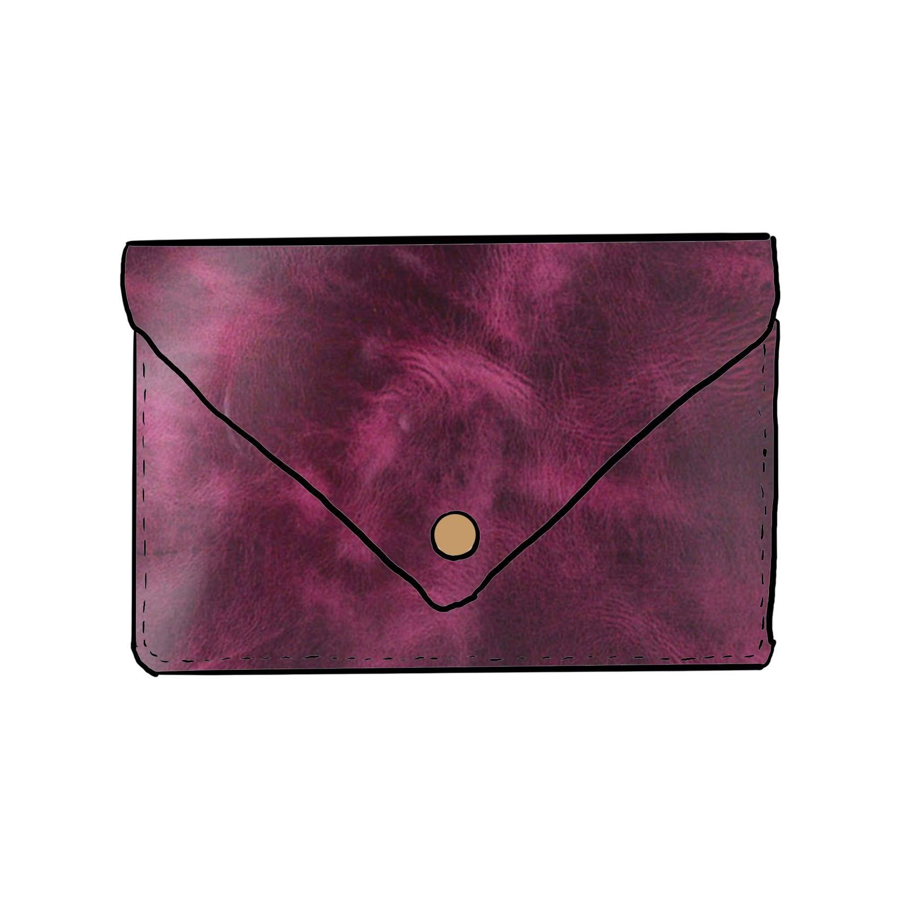 Purple Cheaha Leather Clutch